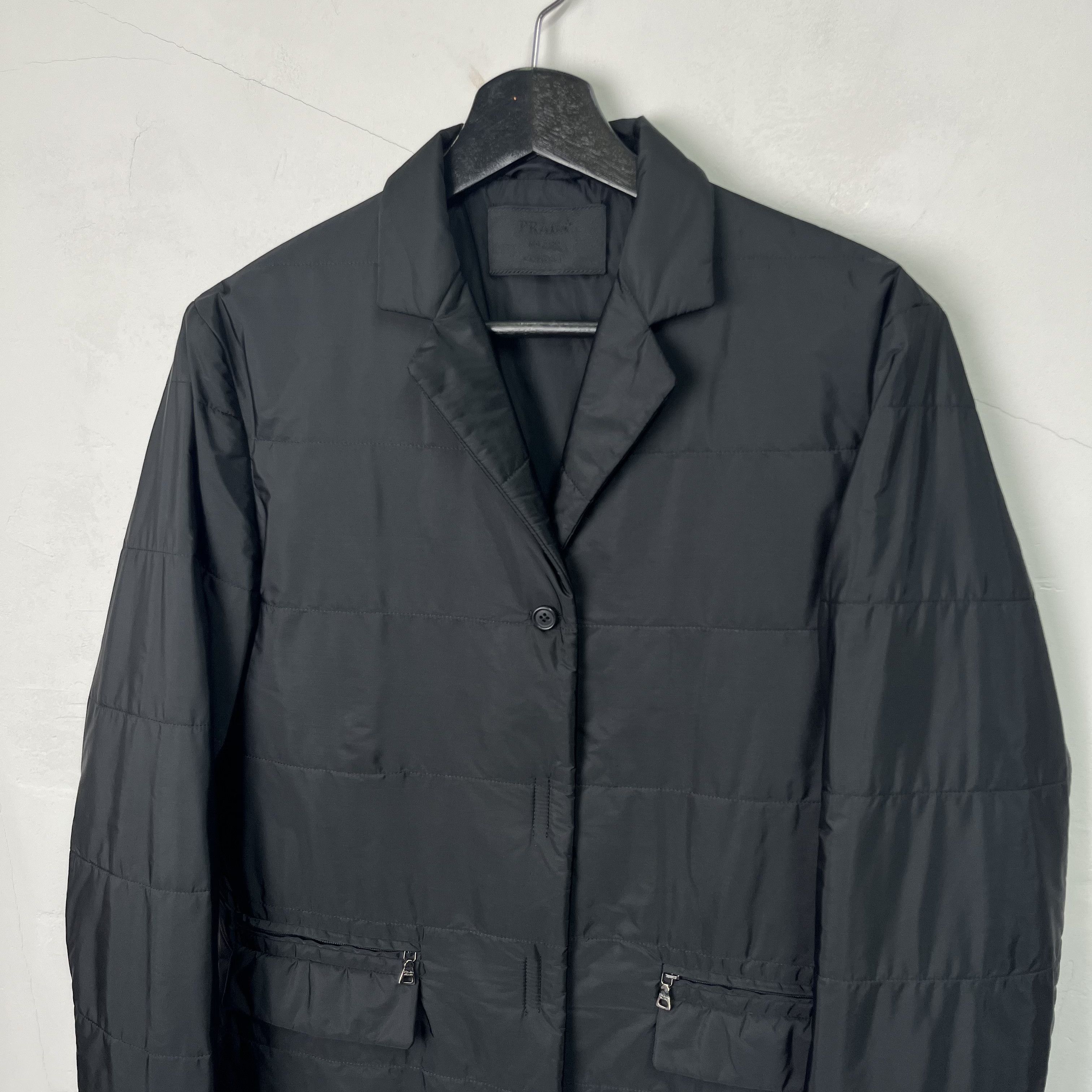 Prada Prada Milano Nylon Blazer Jacket Size US XS / EU 42 / 0 - 2 Thumbnail