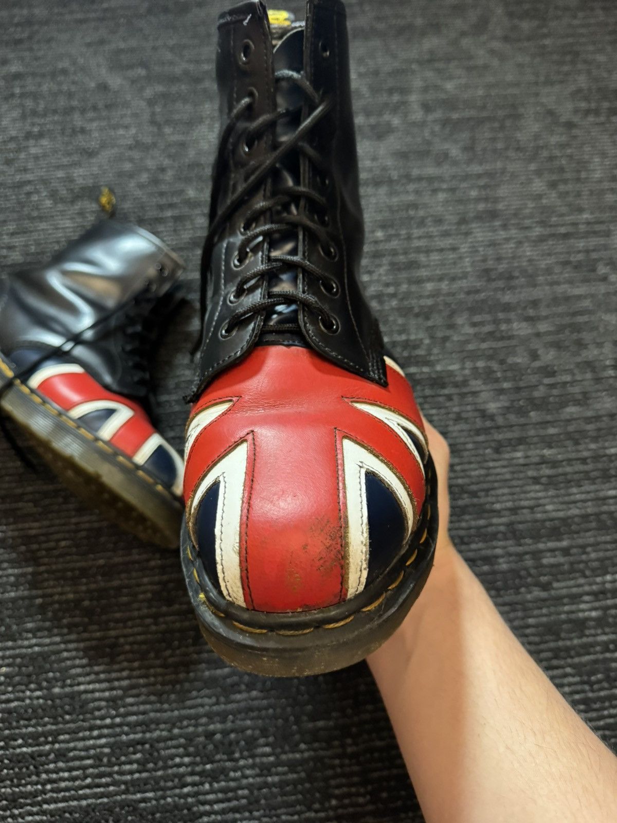 Dr. Martens Vintage Dr.Martens Union Jack Leather Boots Size US 9 / EU 42 - 9 Thumbnail