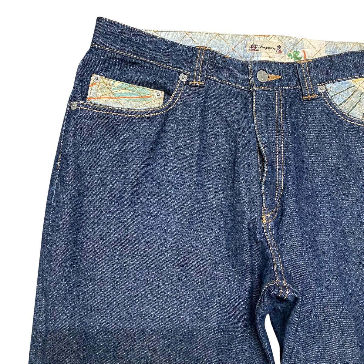 Karakuri Tamashii WAGARAYA Japan Motive Denim Jeans Size US 34 / EU 50 - 5 Thumbnail