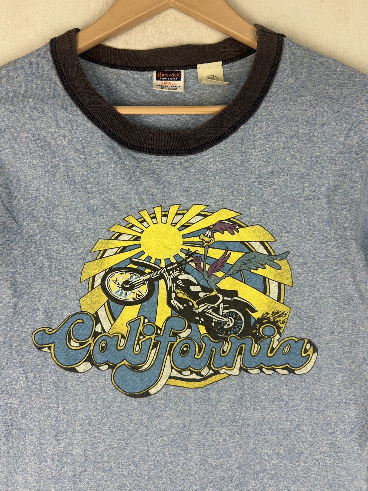 Cartoon Network × Vintage Vintage 90s Road Runner Looney Tunes Ringer T-Shirt Size US S / EU 44-46 / 1 - 3 Thumbnail