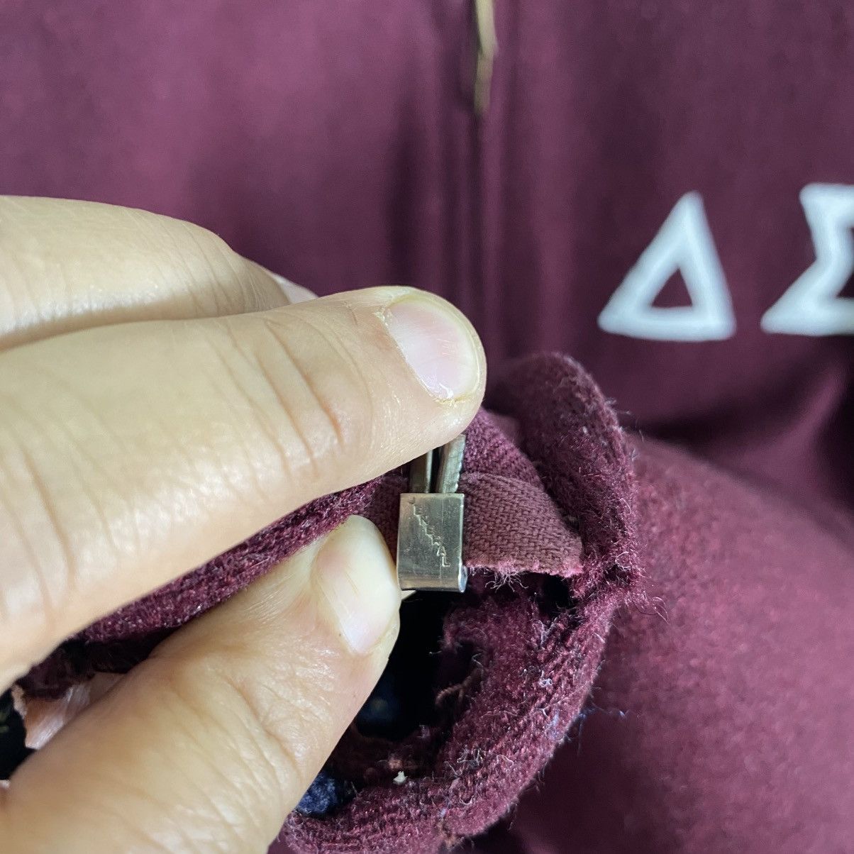 Vintage Vintage 70s Alpha Sigma Phi Wool Zipper Hoodie XL Size Size US XL / EU 56 / 4 - 10 Thumbnail