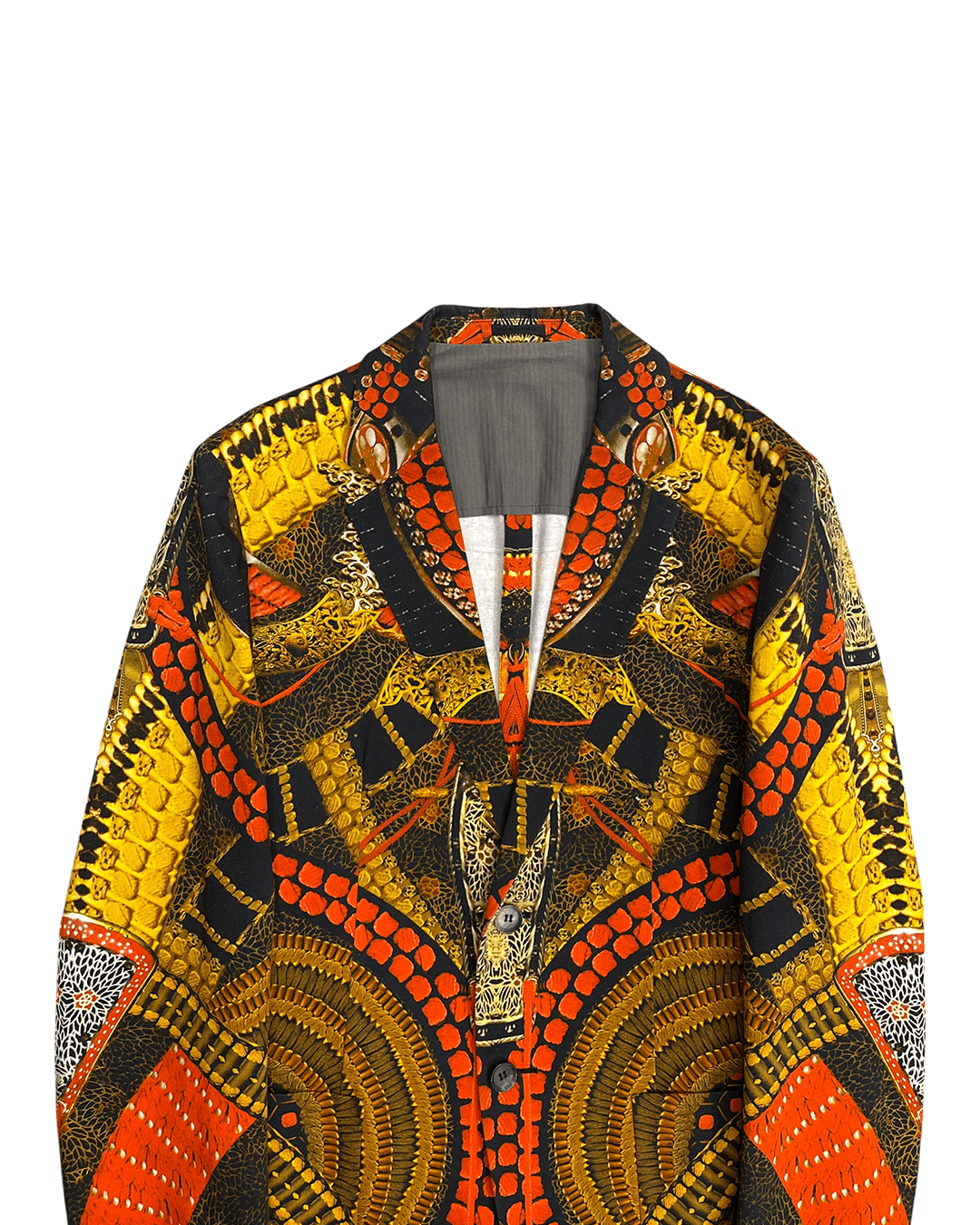 Alexander McQueen Alexander McQueen SS11 Printed Cotton Blazer Size 46S - 7 Thumbnail