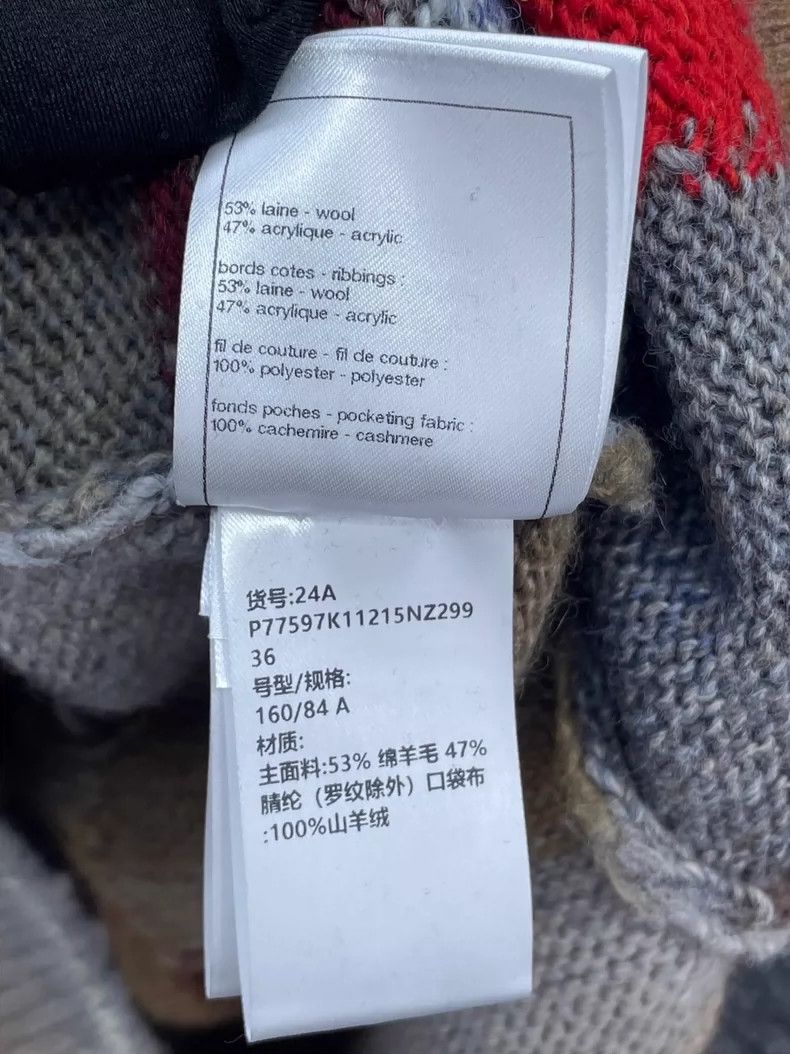 Chanel Chanel 24A sheep wool color block stitching knitted vest sk Size XS / US 0-2 / IT 36-38 - 7 Thumbnail