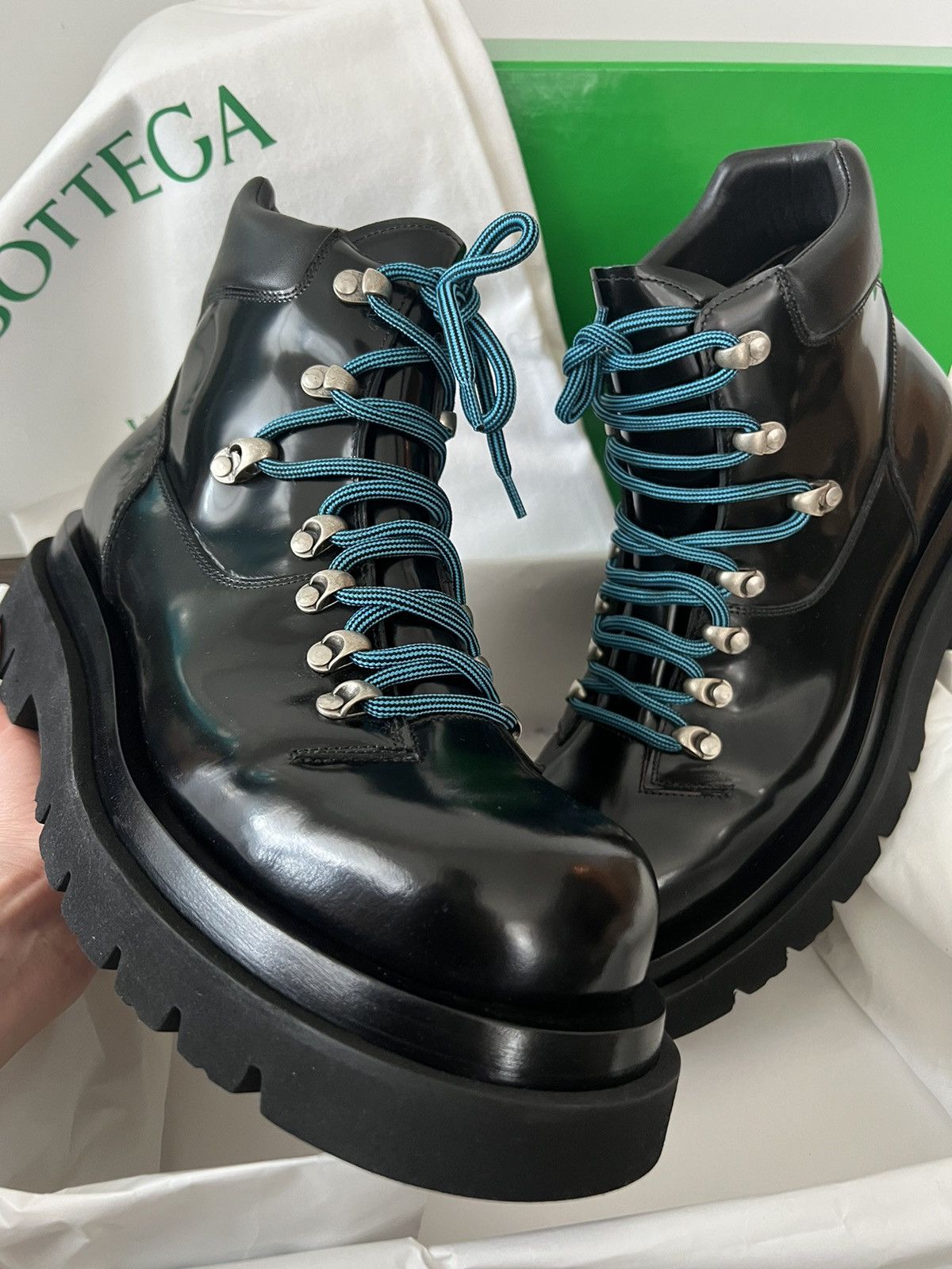 Bottega Veneta 🔥FINAL MARKDOWN!🔥Bottega Veneta Hiking Lace Up Boots Size US 8 / EU 41 - 2 Thumbnail