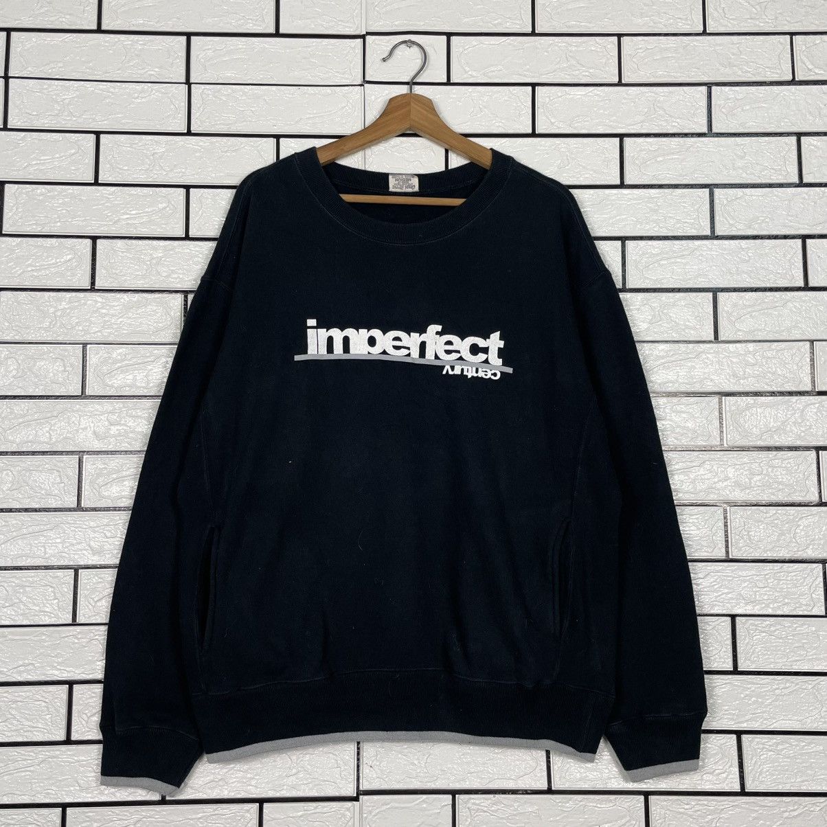 Japanese Brand Imperfect Century Crewneck Black Sweatshirt Size US M / EU 48-50 / 2 - 1 Thumbnail