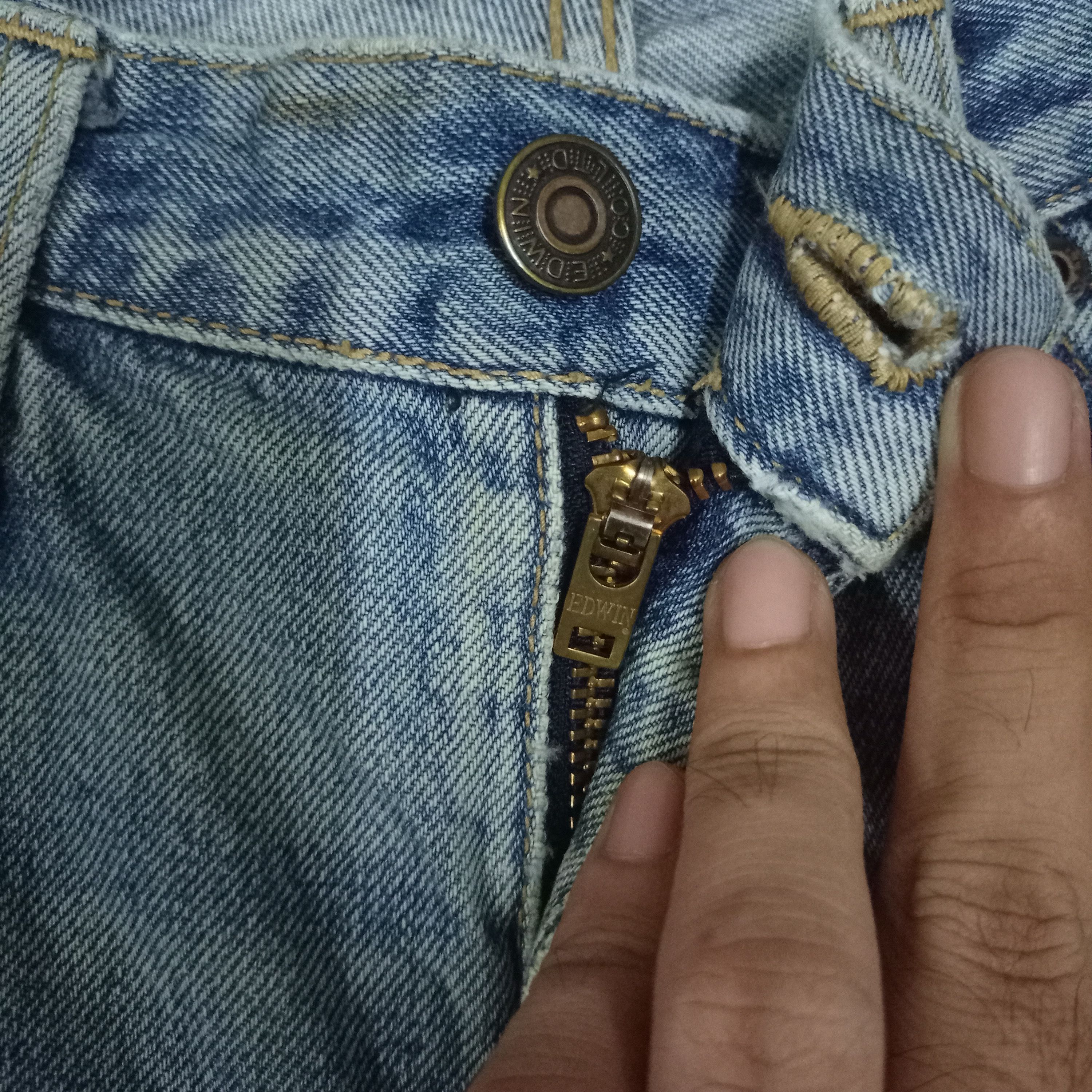 Edwin × Japanese Brand Vintage Japanese Edwin Blue Wash Straight Jeans 28x29 Size US 28 / EU 44 - 3 Thumbnail