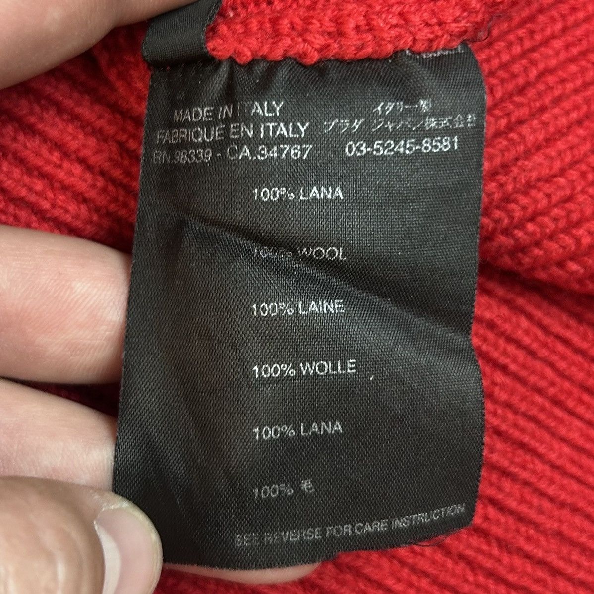 Prada Prada Vintage Y2k Wool V-neck Sweater Jumper Knitwear Pull Size US L / EU 52-54 / 3 - 10 Thumbnail