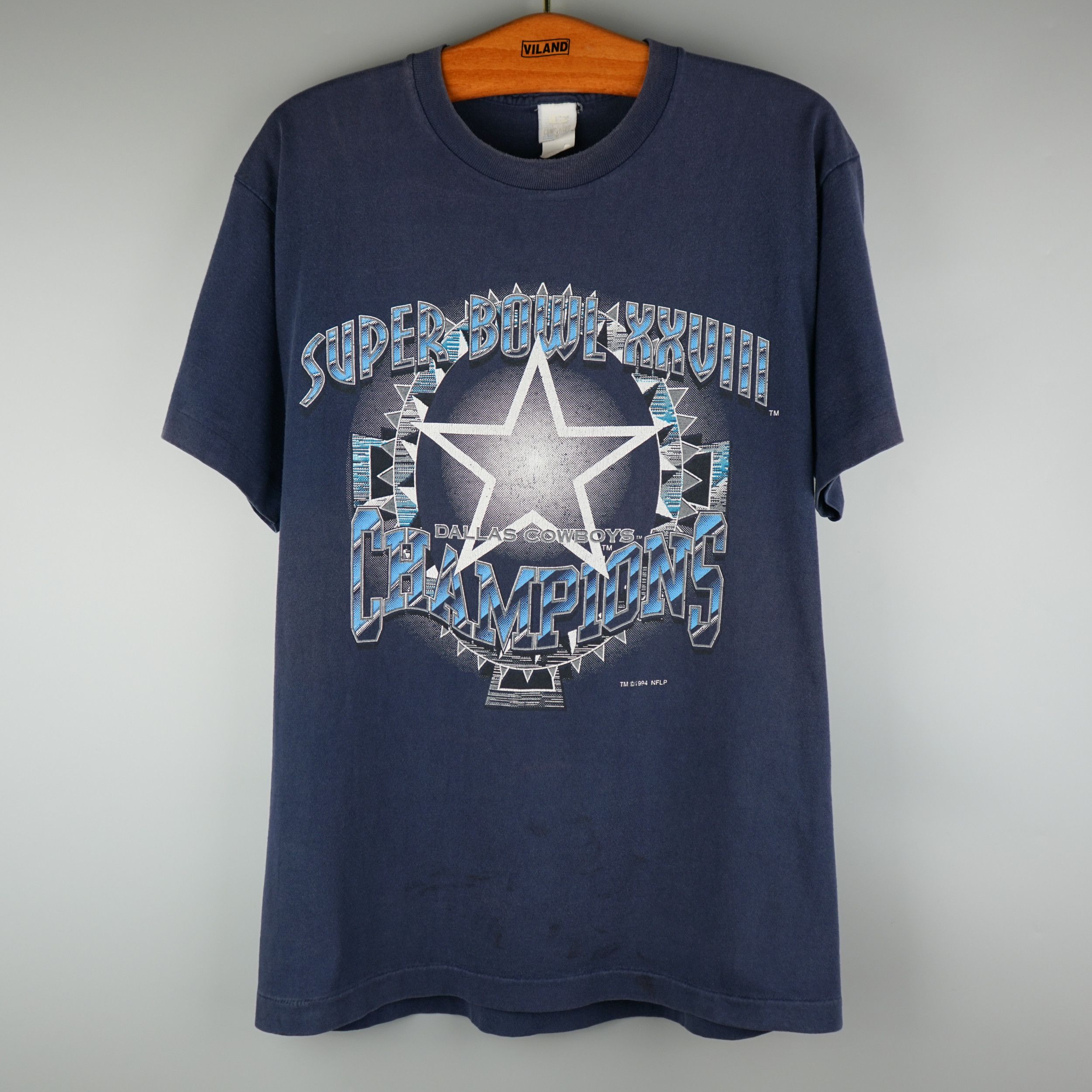 NFL × Vintage Vintage 1994 Dallas Cowboys 28 Superbowl t-shirt Size US L / EU 52-54 / 3 - 1 Thumbnail