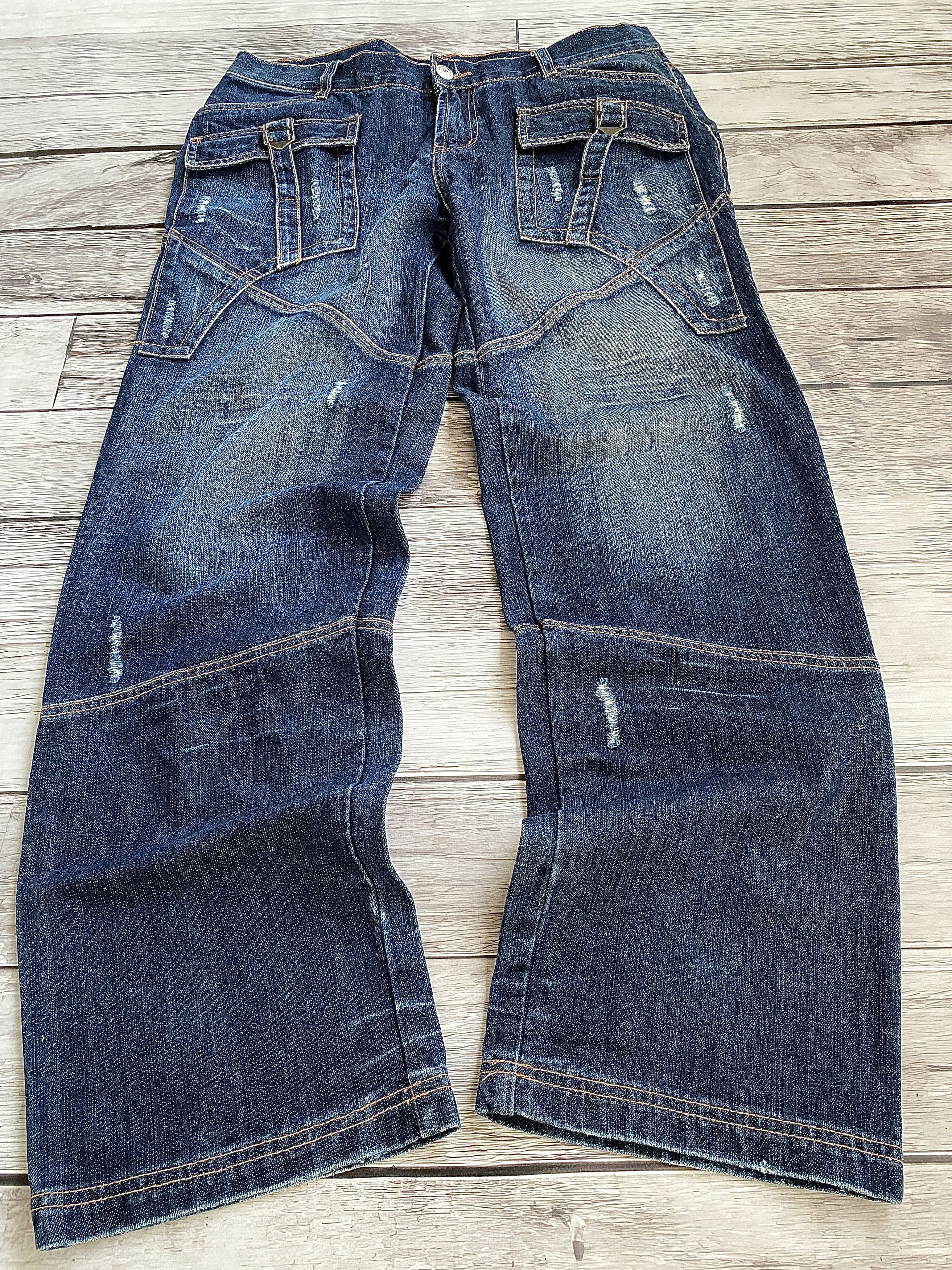 Japanese Brand Vintage Rick Owens Junya Watanabe Style Flared Jeans Size US 32 / EU 48 - 2 Thumbnail