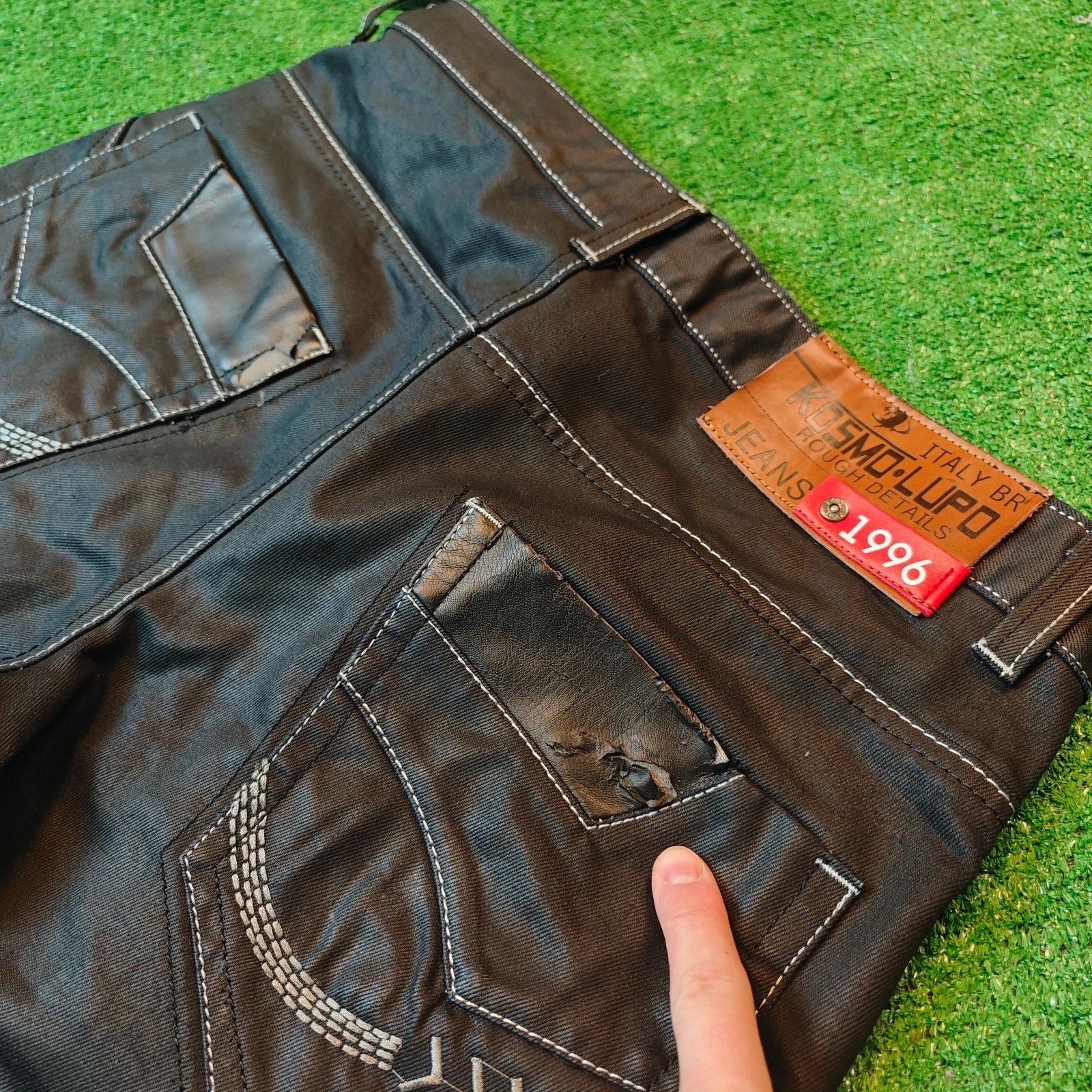 Other Kosmo Lupo Jeans Mens 32 black straight y2k drip Size US 32 / EU 48 - 5 Thumbnail