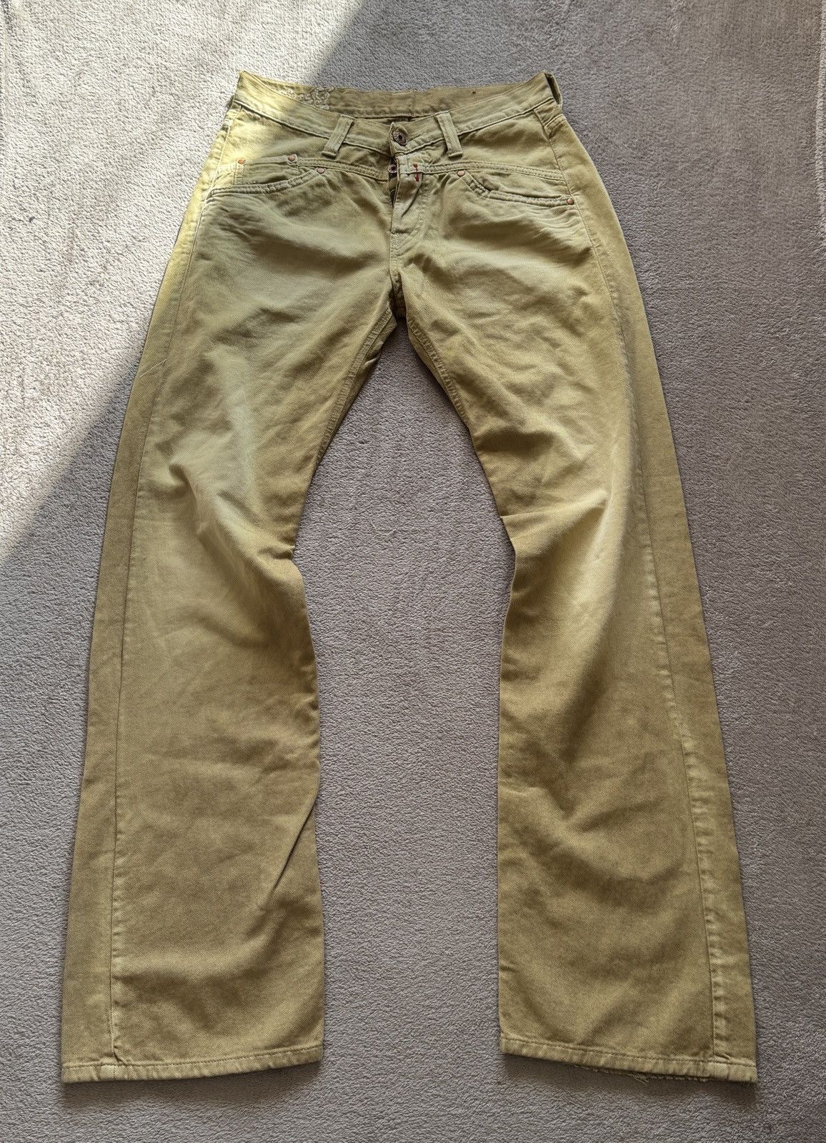 Japanese Brand Replay Y2K Jeans Grunge Mudwash Denim vintage straight faded Size US 30 / EU 46 - 2 Thumbnail