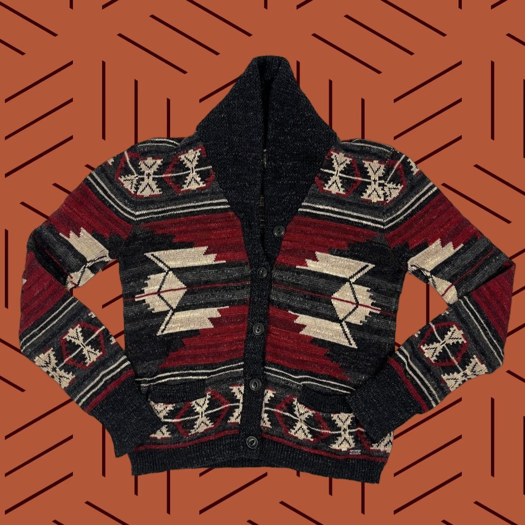 Vintage Denim & Supply Ralph Lauren Cardigan Sweater Womens XS Aztec Southwestern Shawl Size XS / US 0-2 / IT 36-38 - 1 Thumbnail