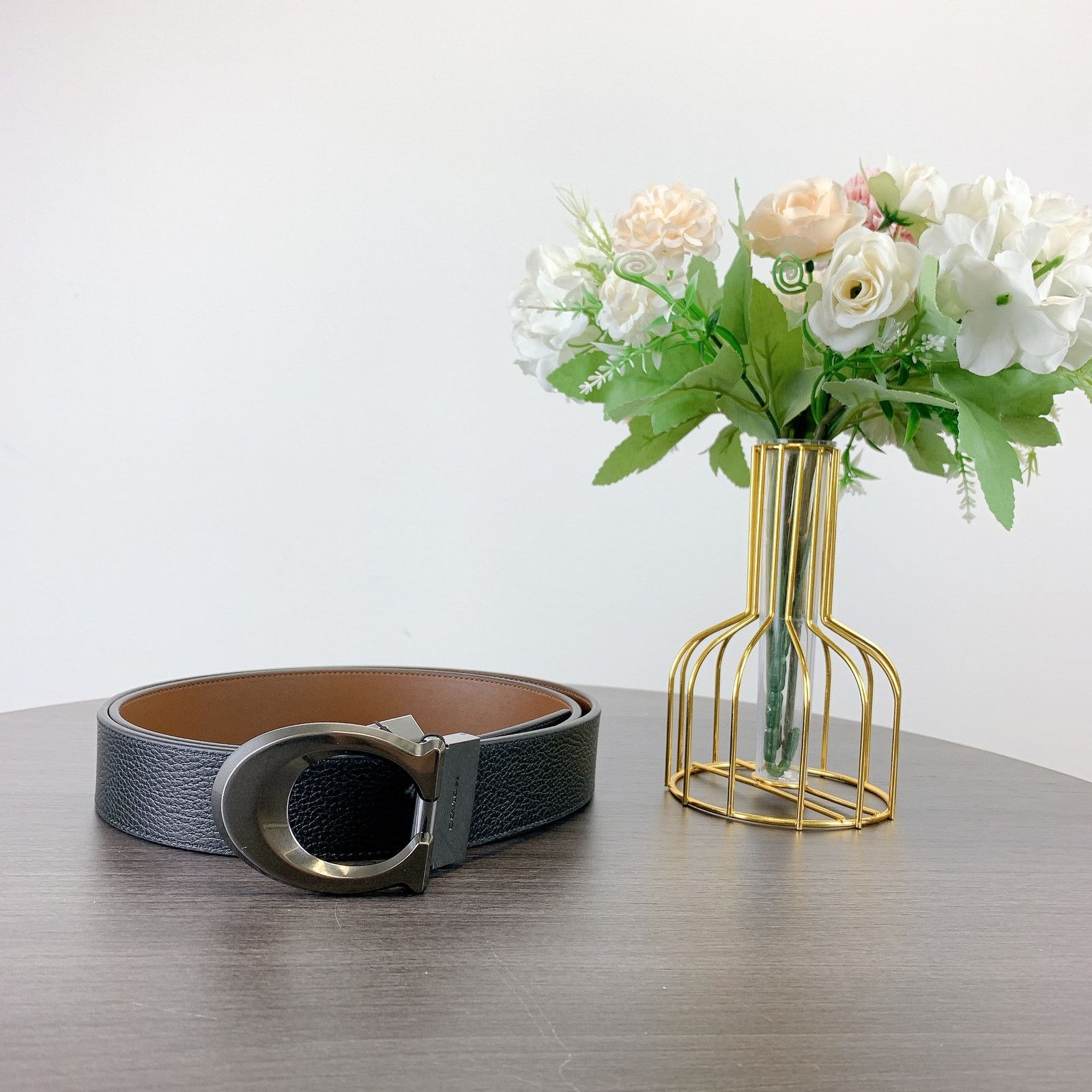 Coach Coach CQ013 Signature Buckle Cut Reversible Belt, 38 Mm Size ONE SIZE - 1 Thumbnail