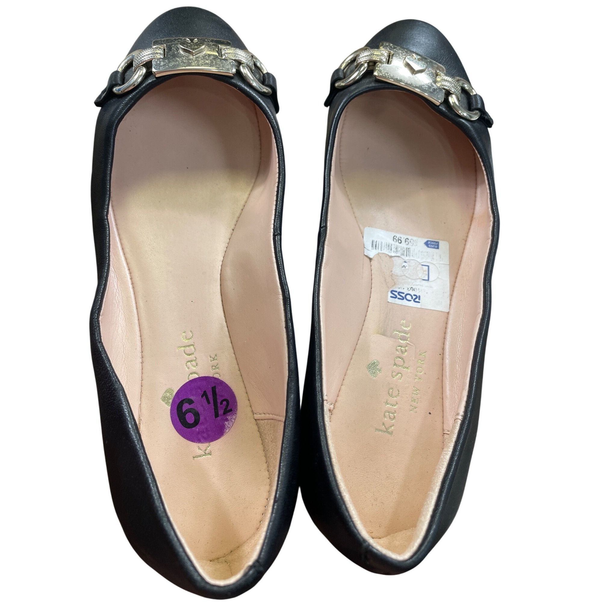 Kate Spade Kate Spade Payton Black Leather Flats Loafers Shoes Size 6.5 Size US 6.5 / IT 36.5 - 10 Thumbnail