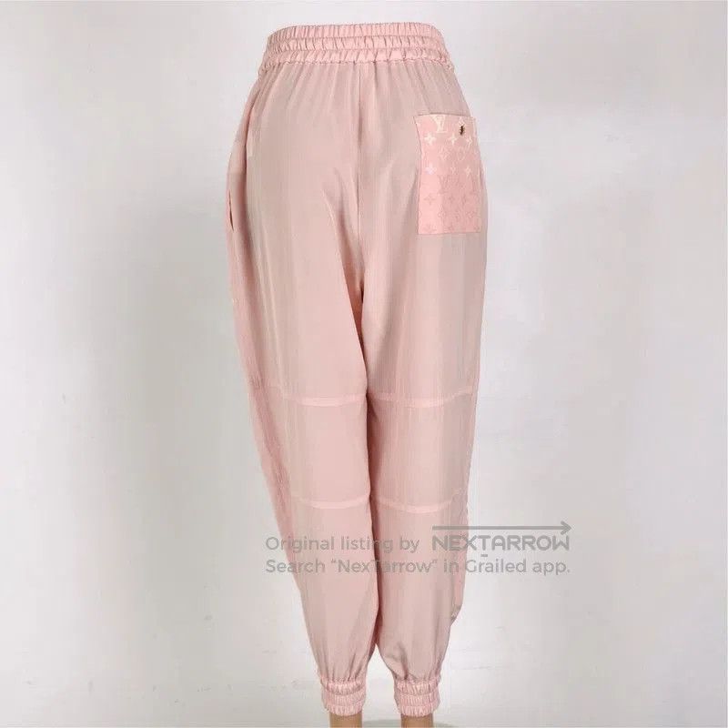 Louis Vuitton Louis Vuitton Pink Silk Jogger Pants. Size US 34 / EU 50 - 3 Thumbnail
