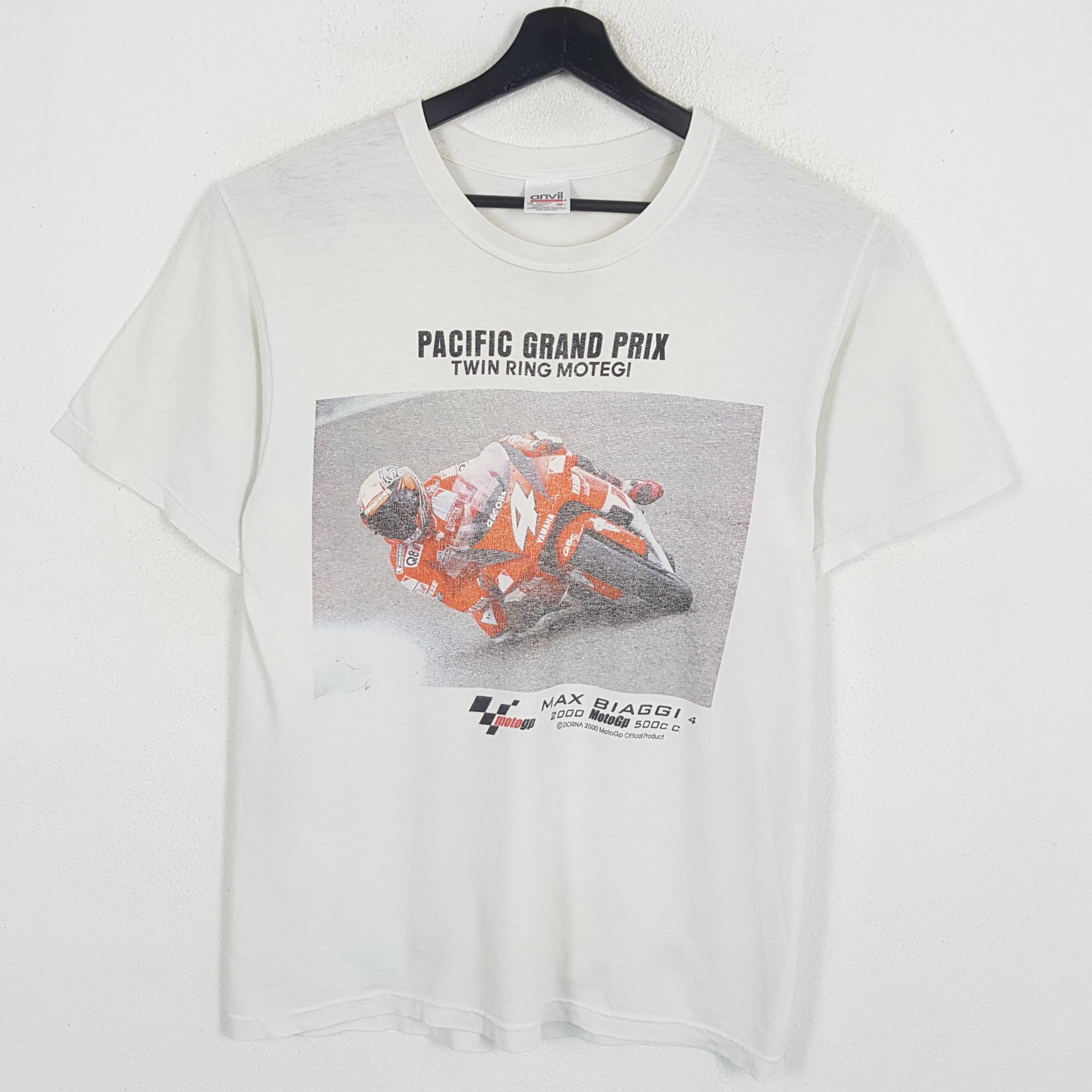Vintage PACIFIC MOTOR GP Photo Print Style Vintage Tshirt Size US M / EU 48-50 / 2 - 1 Thumbnail