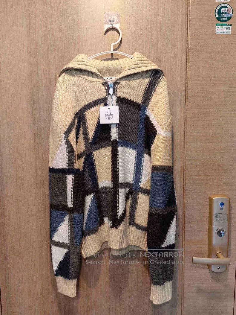 Hermes Hermes Zippered collar cashmere sweater for men Size US L / EU 52-54 / 3 - 1 Thumbnail