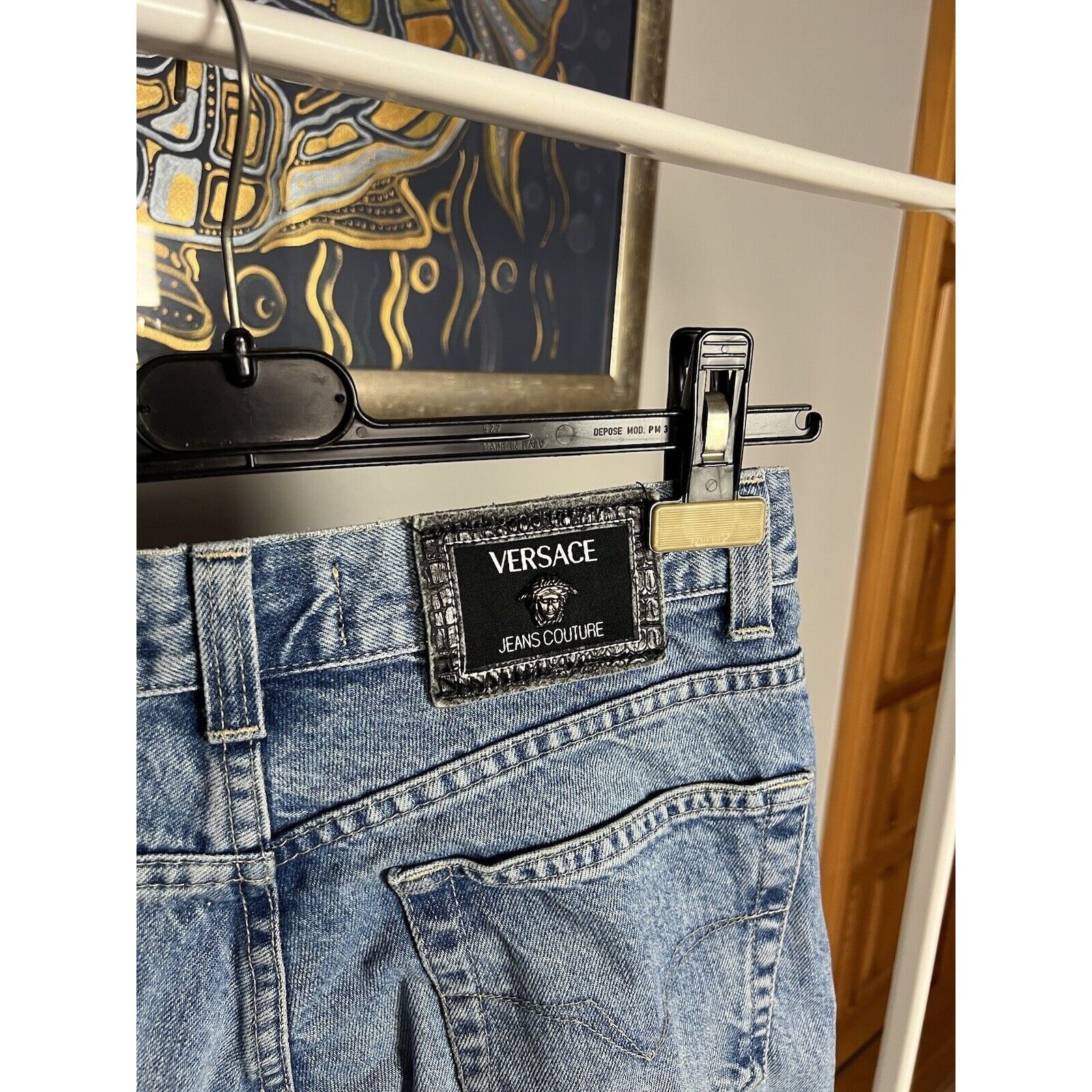 Versace Jeans Couture Versace Couture VTG Medusa Light Blue Straight High Waist Je Size 30" / US 8 / IT 44 - 10 Thumbnail