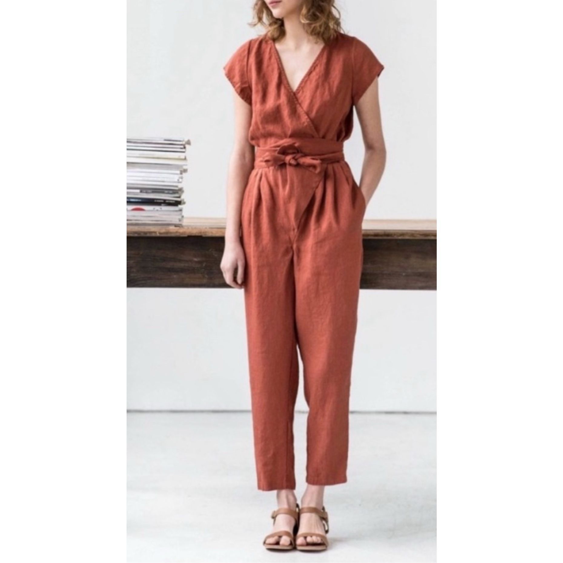 Perfect Moment NotPerfectLinen Martha Jumpsuit pockets size XS Size US 26 / EU 42 - 1 Thumbnail