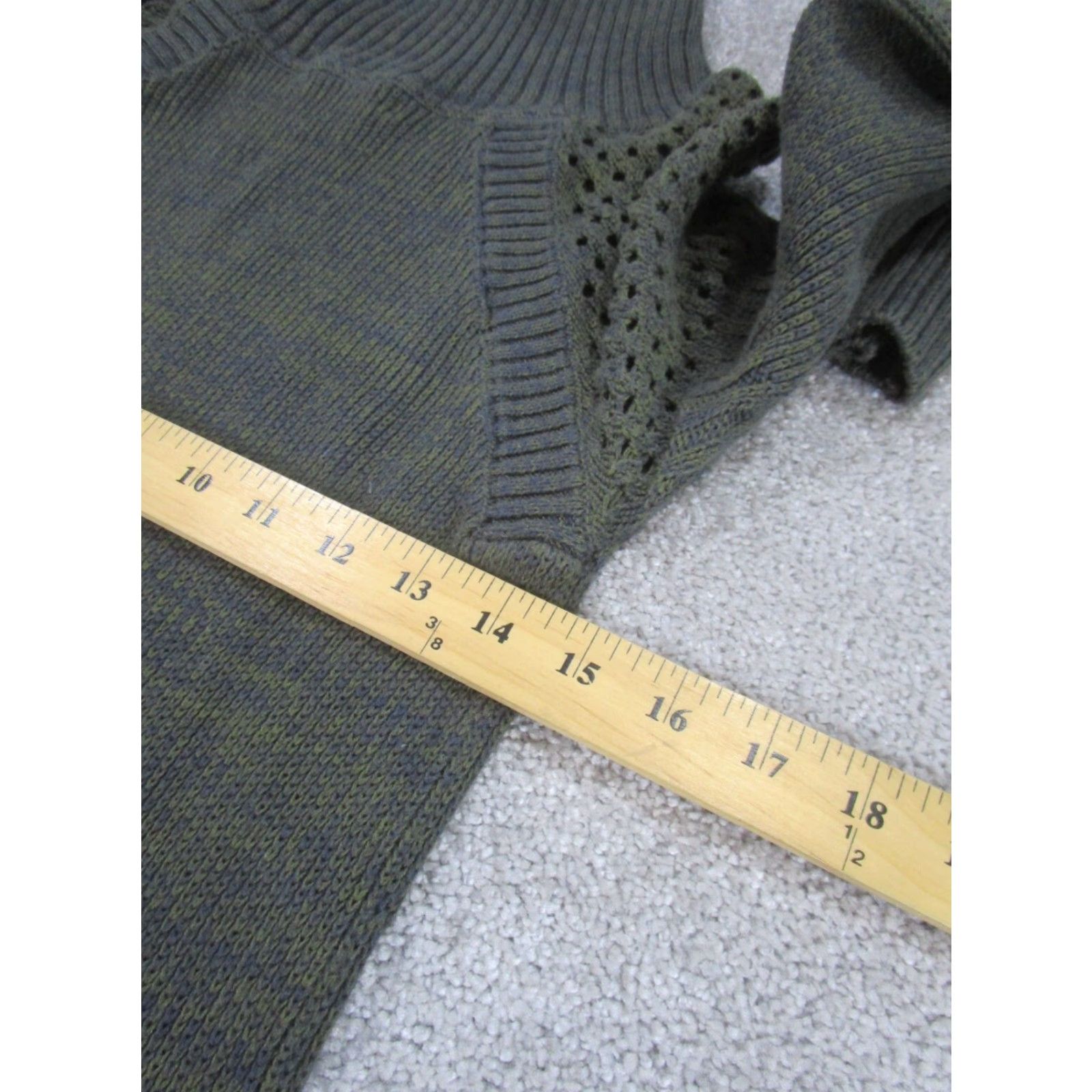 Prana prAna Sweater Dress Womens Small Dark Green Knit Turtle Neck Casual Knit Dress Size S / US 4 / IT 40 - 6 Thumbnail