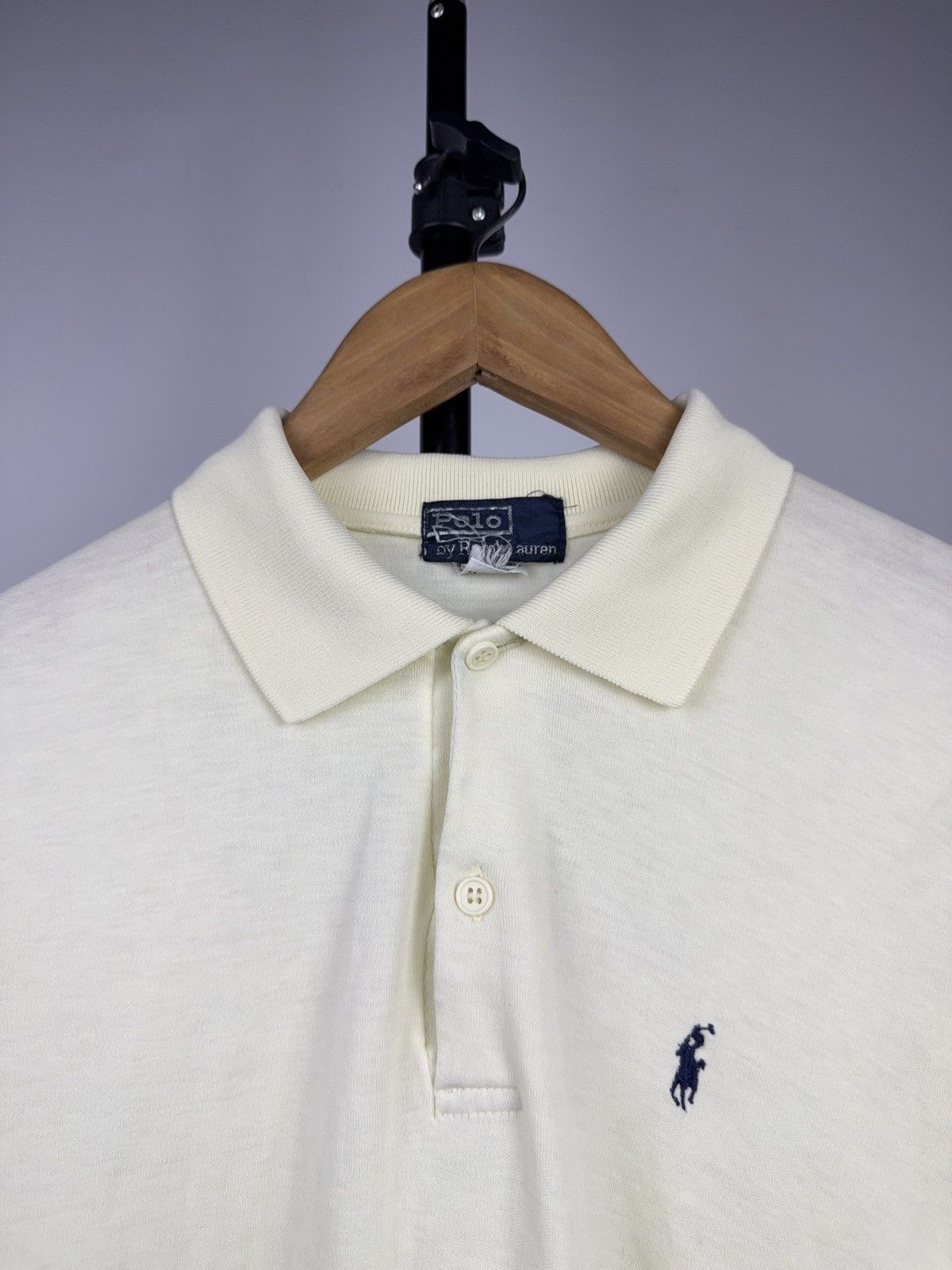 Polo Ralph Lauren Vintage Retro 90s Polo Ralph Lauren Yellow Cotton Polo Shirt Size US S / EU 44-46 / 1 - 3 Thumbnail
