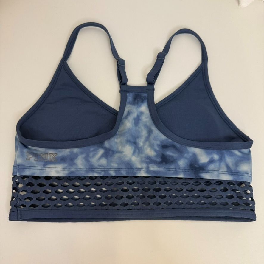 Pink Pink Victorias Secret Blue Tie-Dye Sports Bra Web Detail Lig Size ONE SIZE - 2 Thumbnail