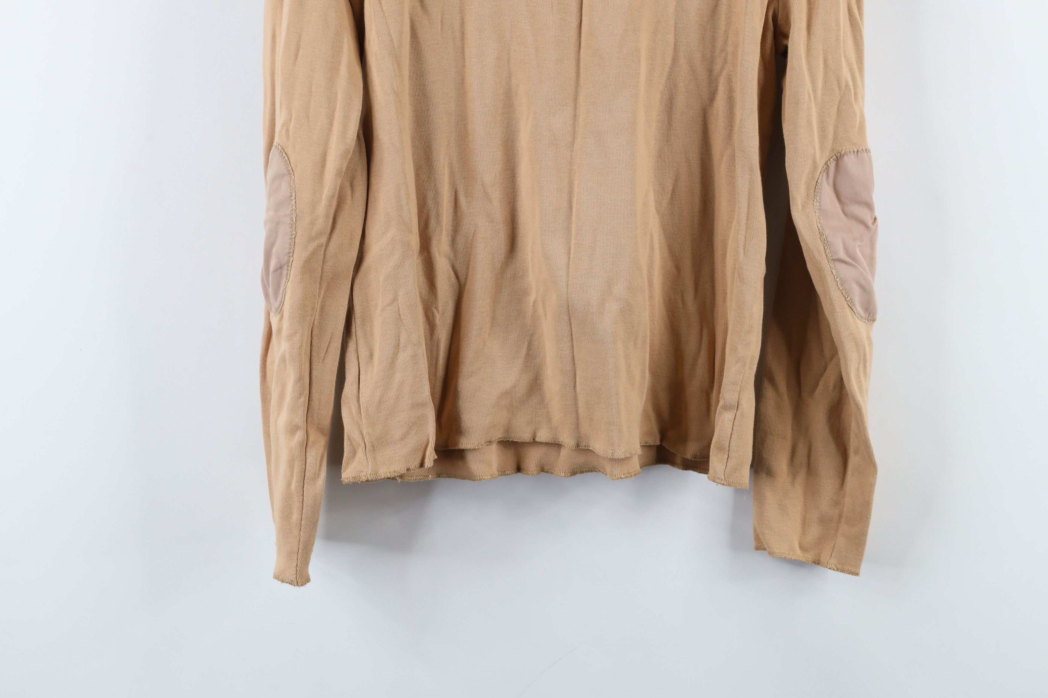 Ralph Lauren × Vintage Vintage 90s Ralph Lauren Knit Henley T-Shirt Beige USA Size L / US 10 / IT 46 - 15 Thumbnail