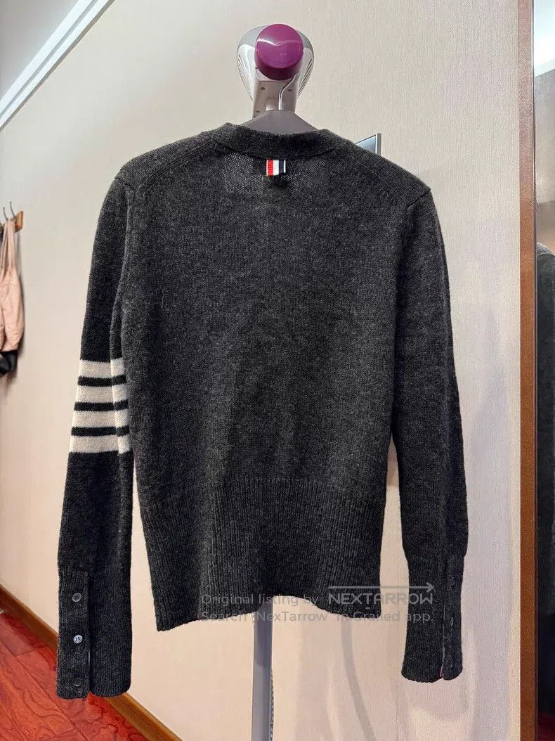 Thom Browne Thom Browne Gray Wool Open Cardigan Size US S / EU 44-46 / 1 - 2 Thumbnail