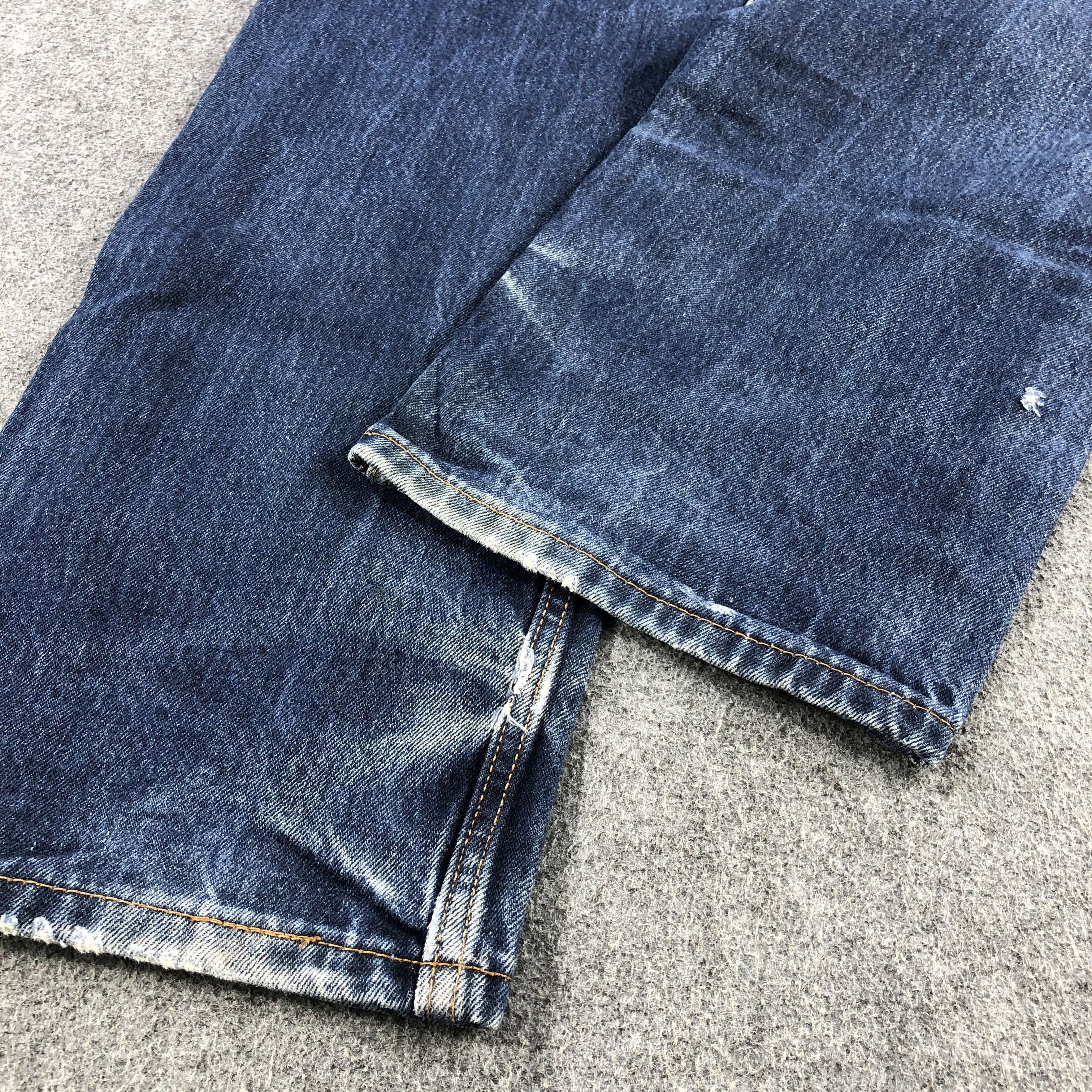 Levi's Vintage Blue Wash Levis 505 Jeans-J2038 Size US 38 / EU 54 - 6 Thumbnail
