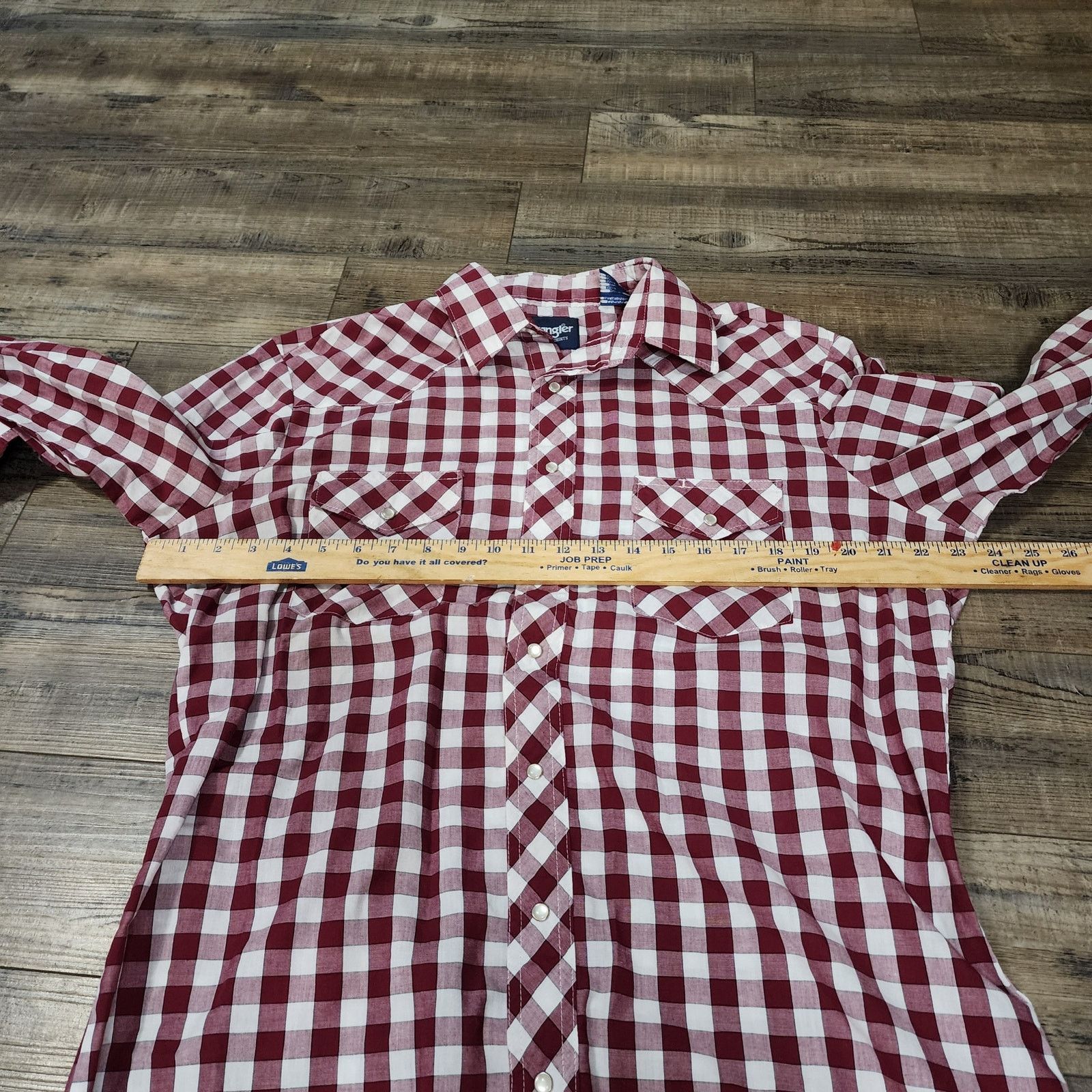 Wrangler Wrangler long sleeve plaid pearl snap men shirt size LT 2242 Size US L / EU 52-54 / 3 - 3 Thumbnail