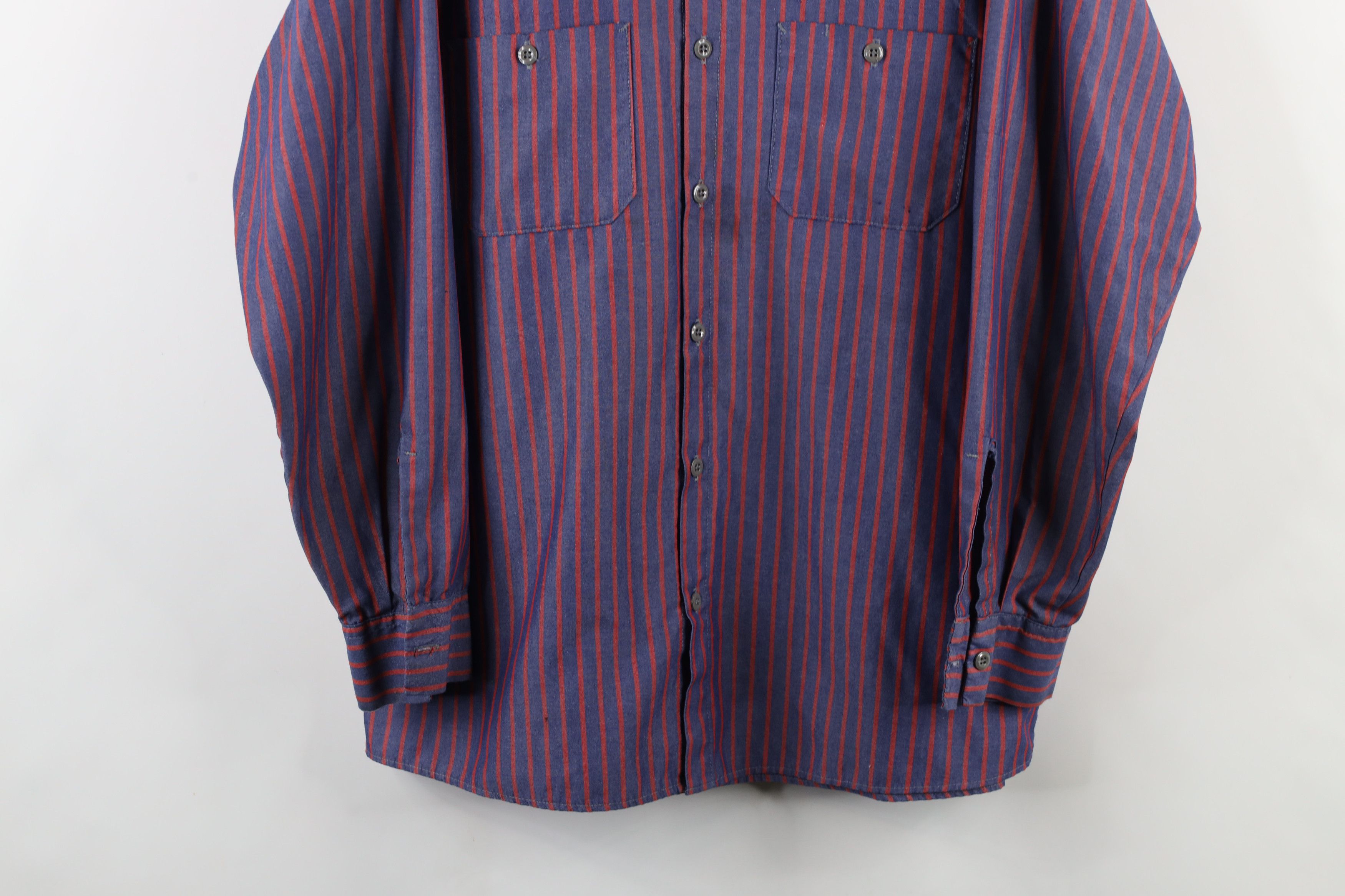 Vintage Vintage 90s Streetwear Workwear Mechanic Button Shirt Size US L / EU 52-54 / 3 - 3 Thumbnail