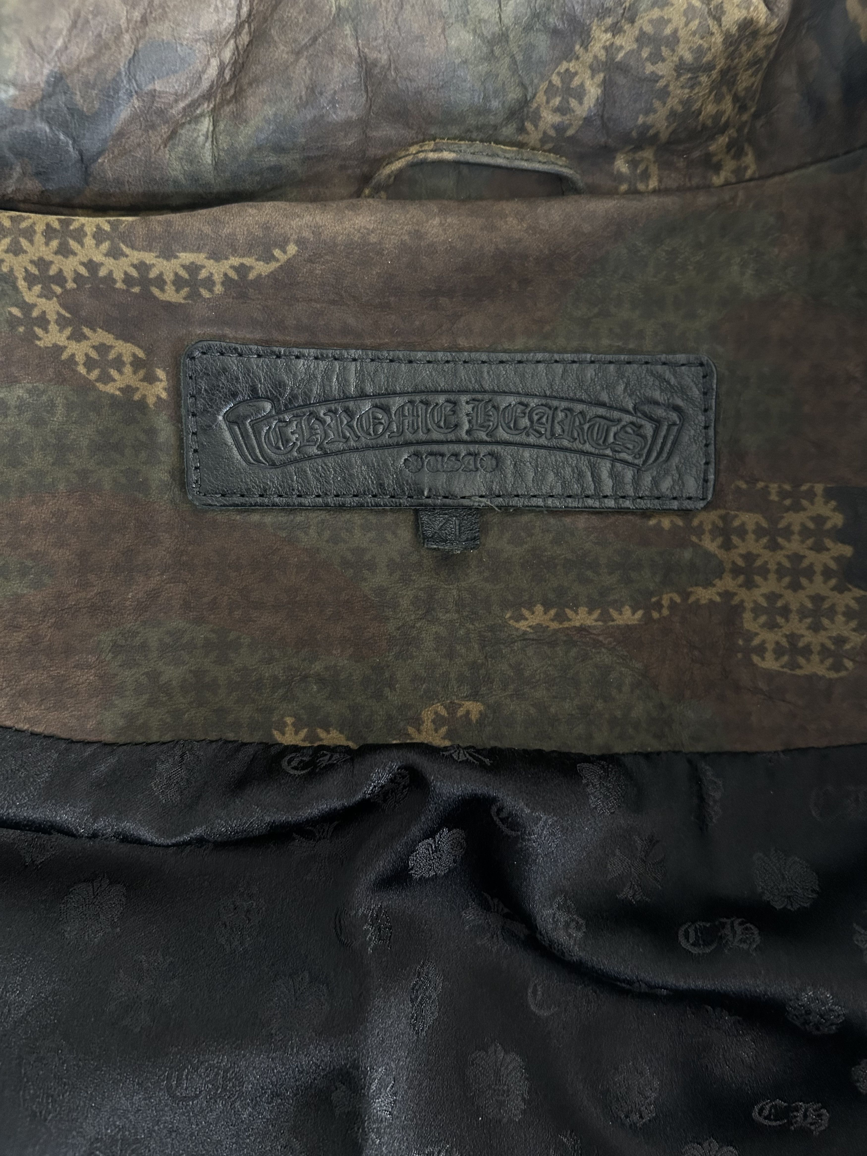 Chrome Hearts Chrome Hearts Camouflage Cross Jacquard Leather Vest Size US XL / EU 56 / 4 - 3 Thumbnail