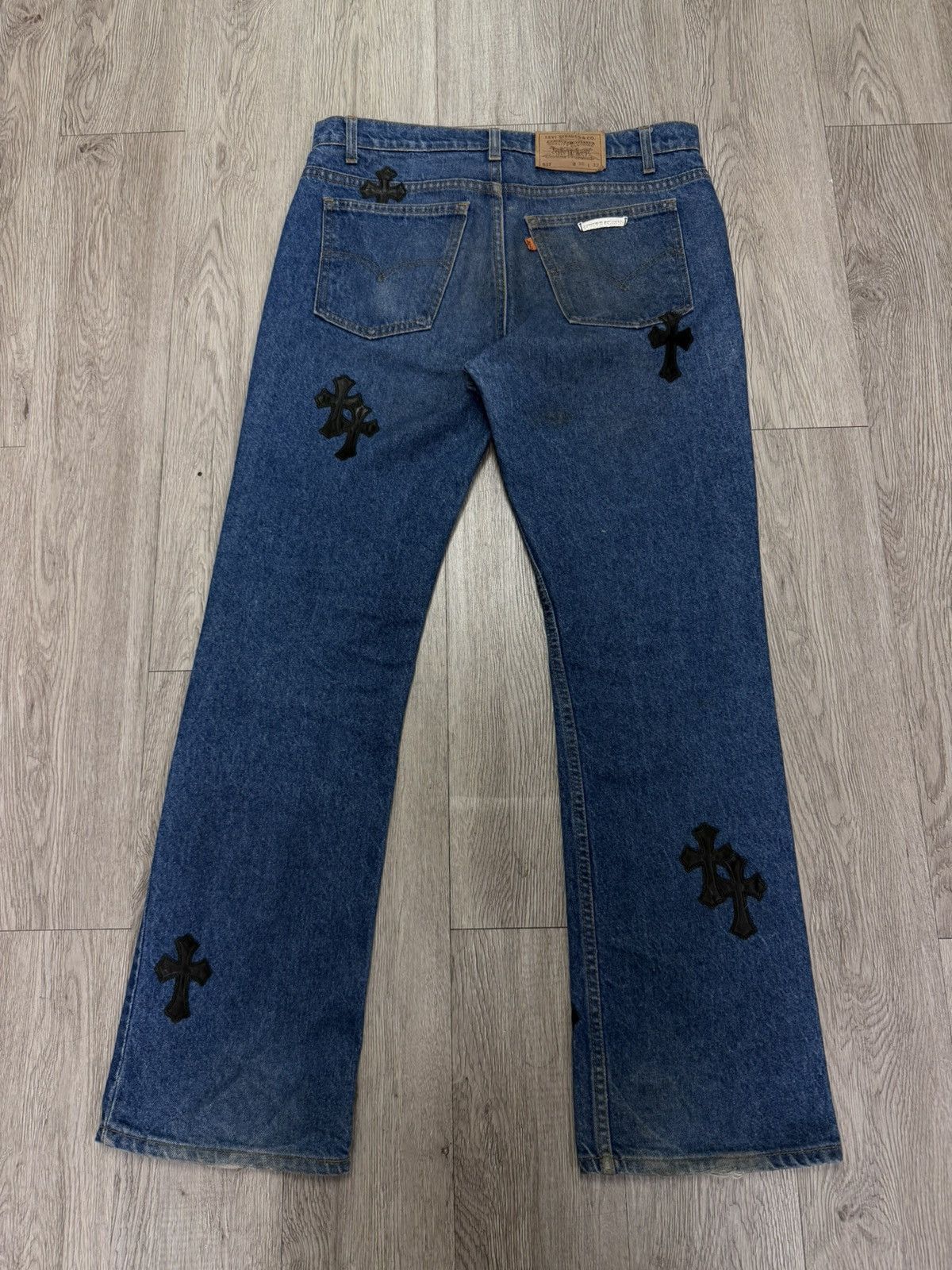 Chrome Hearts Chrome Hearts Dark Wash 517 Levis Jeans Size US 34 / EU 50 - 2 Thumbnail