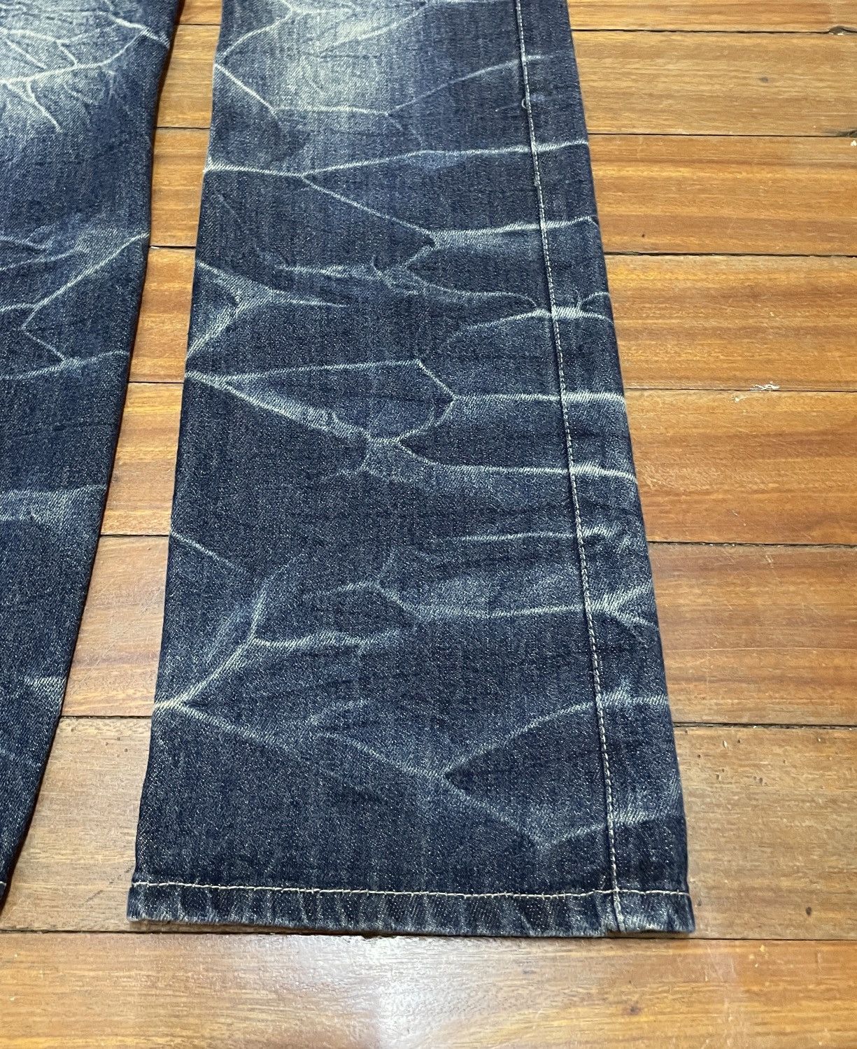 14th Addiction × Japanese Brand × Le Grande Bleu (L.G.B.) Rare Design Vintage Brand Double Focus Tactical Jeans 1990s Size US 33 - 6 Thumbnail