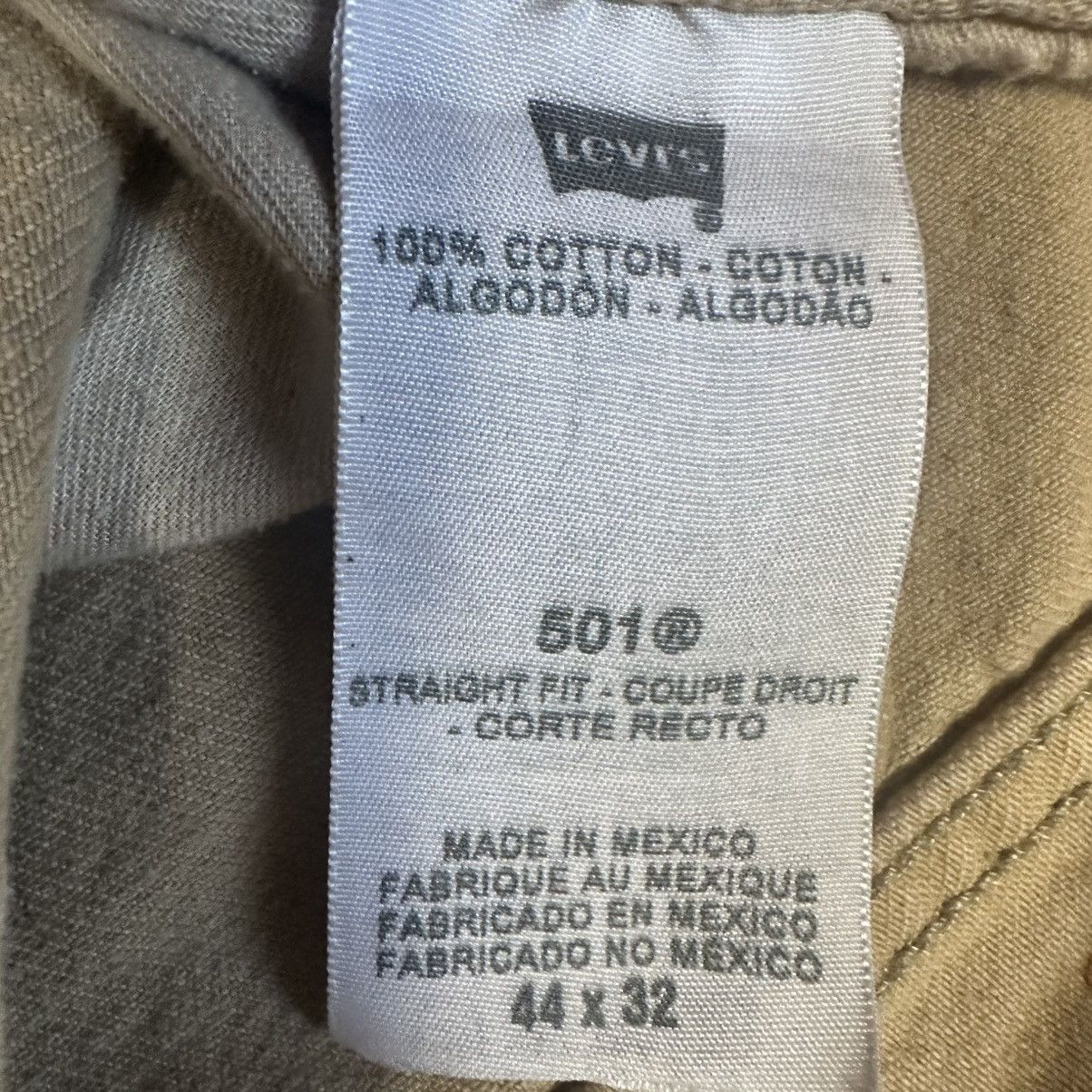 Levi's Vintage Y2K Khaki Levis 501 XX Denim Baggy Skater Jeans Size US 44 / EU 60 - 13 Thumbnail