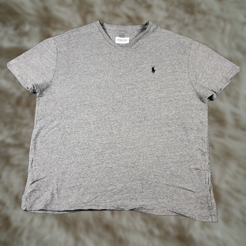Ralph Lauren Ralph Lauren T Shirt Mens Large Gray Pony Logo Short Sleeve Crew Neck Cotton Shirt Men L Gray Classic American Sports Shirt Mens L Size US L / EU 52-54 / 3 - 1 Thumbnail