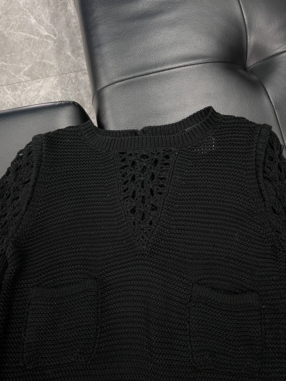 Chanel Chanel runway style, four-pocket openwork knit dress Size S / US 4 / IT 40 - 4 Thumbnail