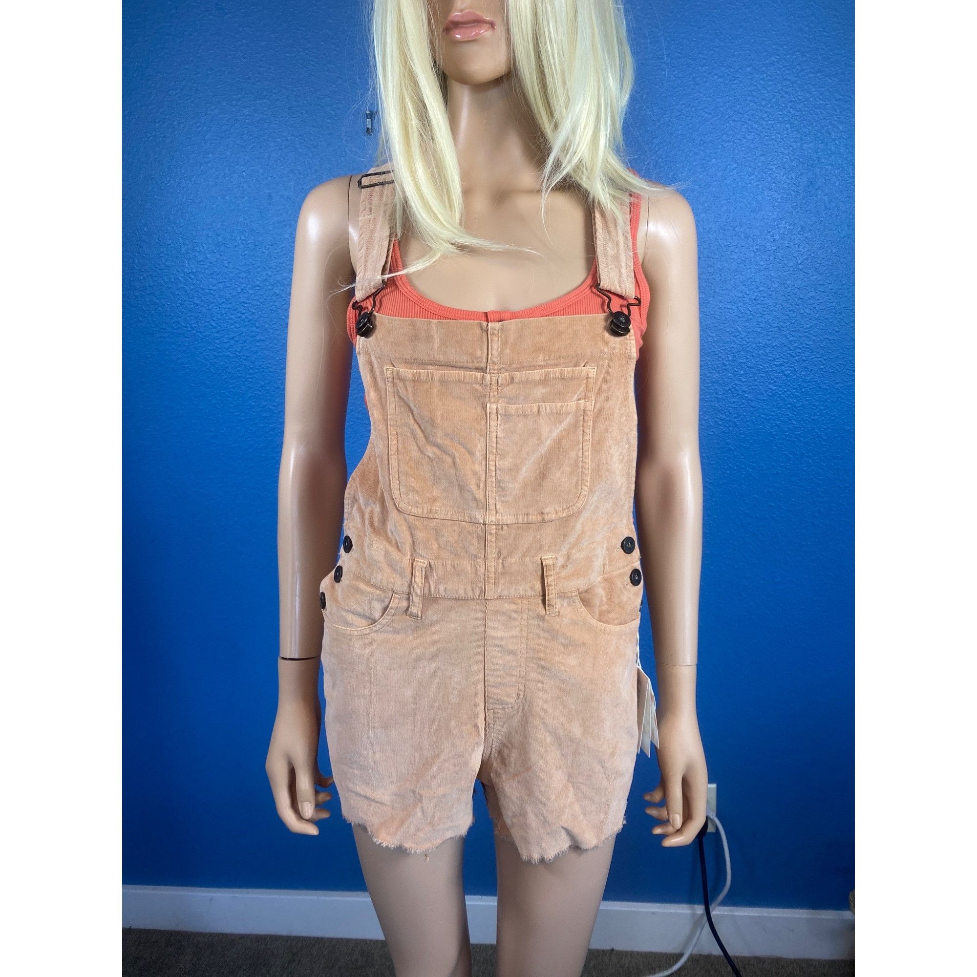 Other NWT Carve Designs Women's 6 Jason Overall Short Washed Pink Size 28" / US 6 / IT 42 - 18 Thumbnail