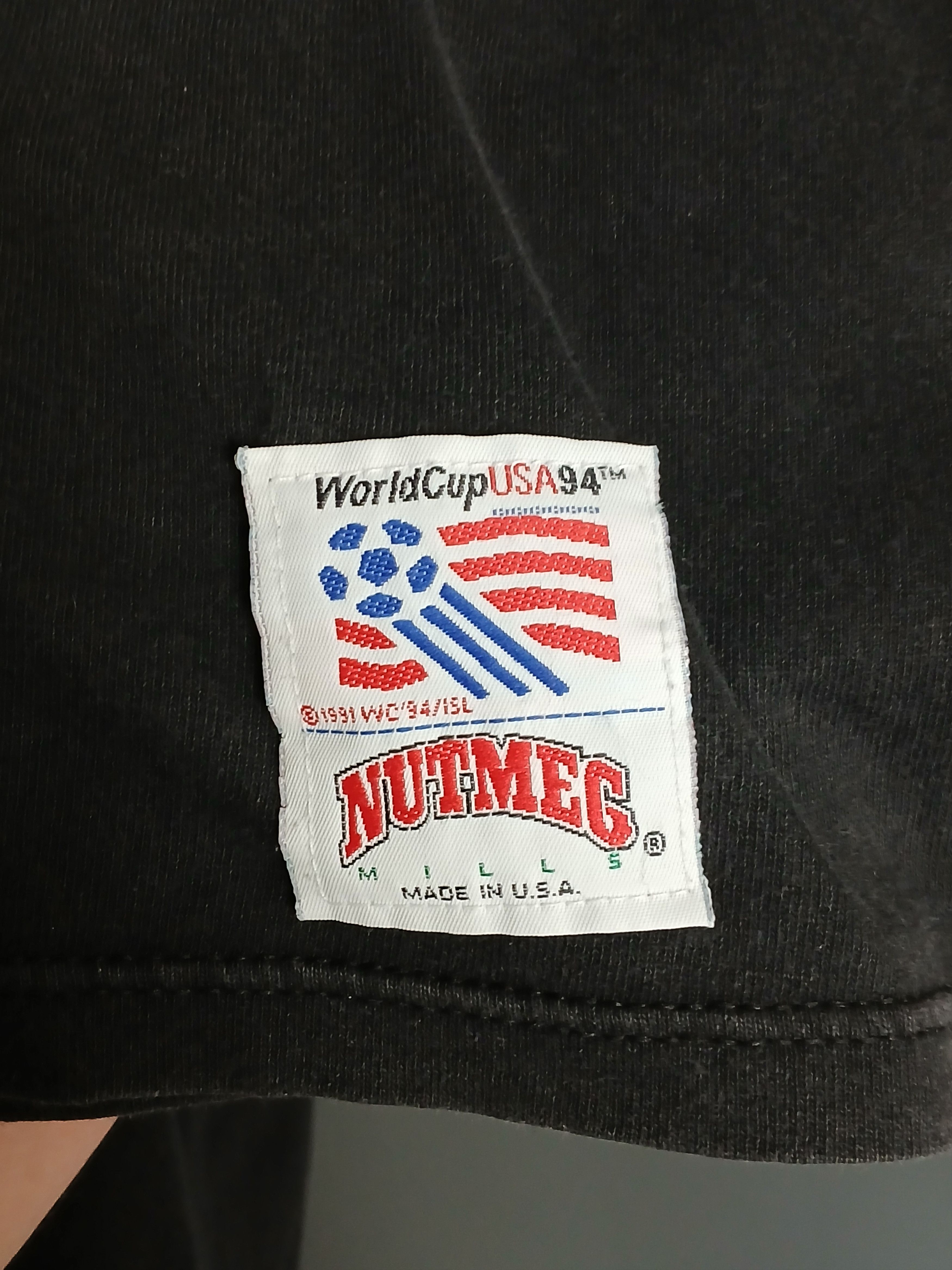 Nutmeg Vintage Switzerland World Cup USA 1994 Football T-Shirt Size US XL / EU 56 / 4 - 5 Thumbnail