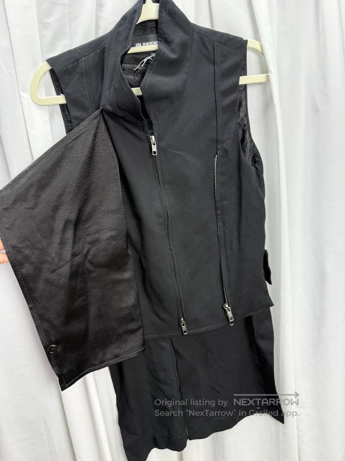 Ann Demeulemeester Ann Demeulemeester Double Zip Silk Vest. Size XXS / US 00 / IT 34 - 3 Thumbnail