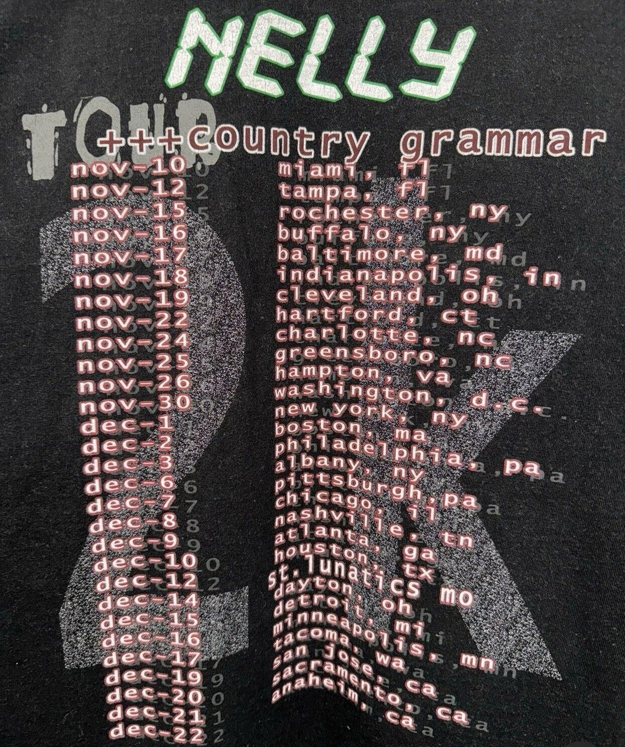 Delta Vintage Nelly 2K Country Grammar Tour 2000 Rap Tee Shirt XL Size US XL / EU 56 / 4 - 4 Thumbnail
