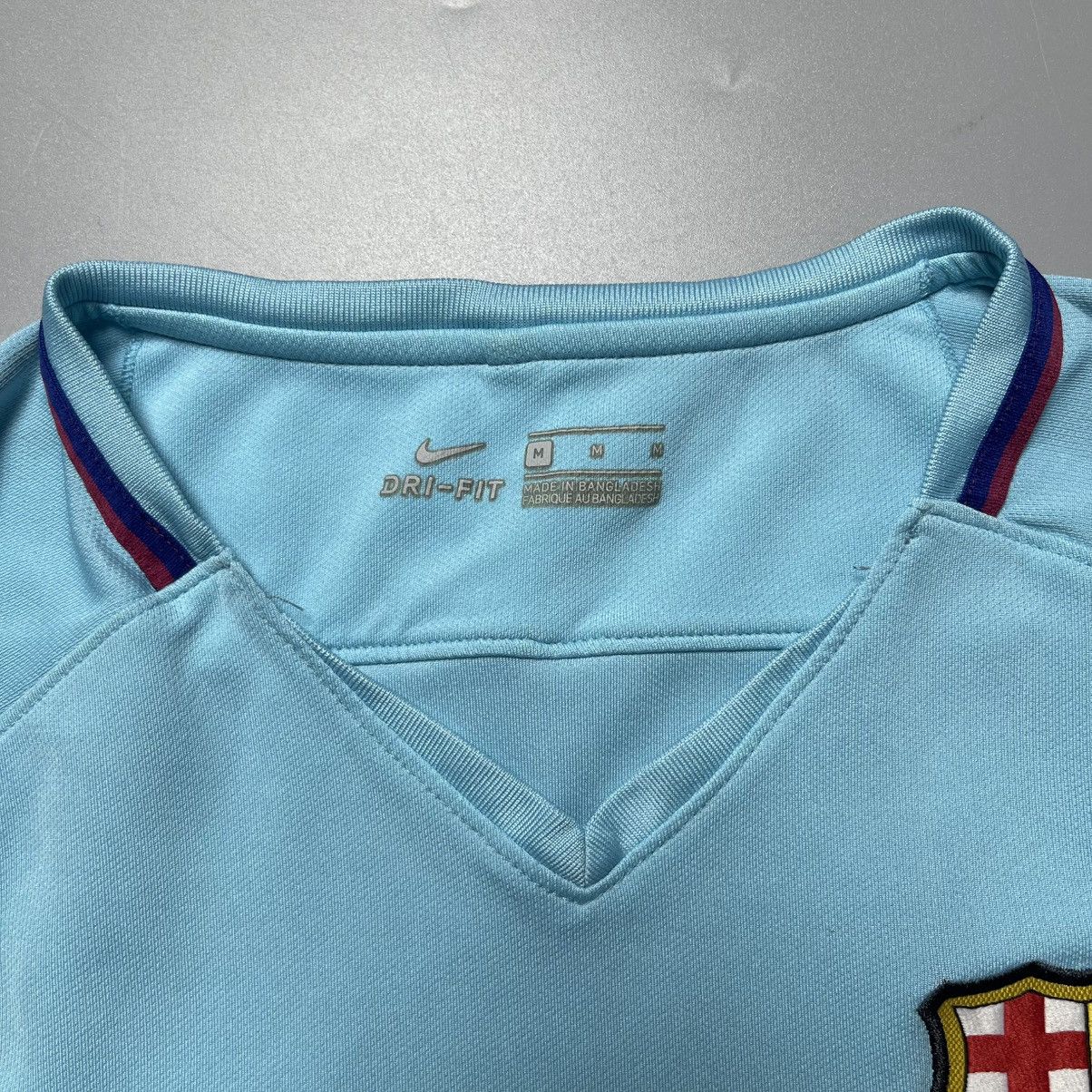 Nike BARCELONA NIKE 2017/2018 FOOTBALL AWAY JERSEY #10 MESSI Size US M / EU 48-50 / 2 - 9 Thumbnail