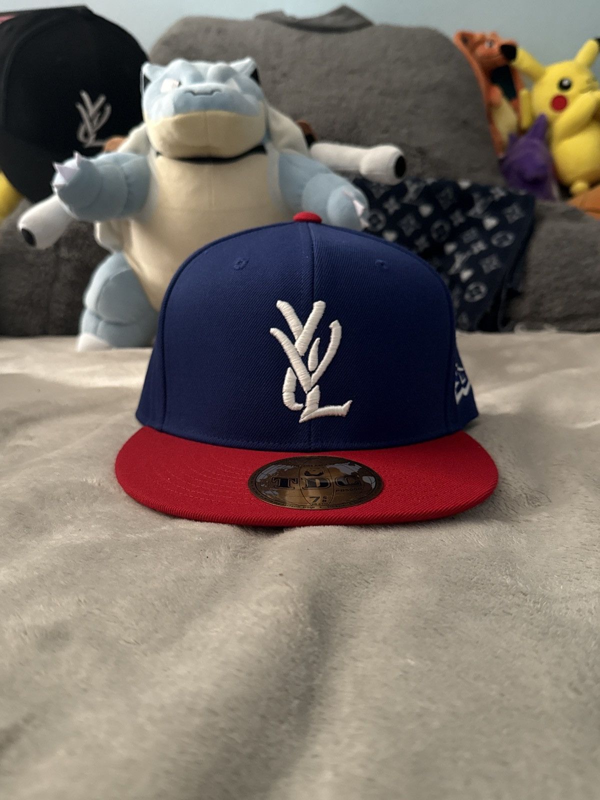 Playboi Carti Opium YVL Fitted hat Navy Blue size 7 brand new