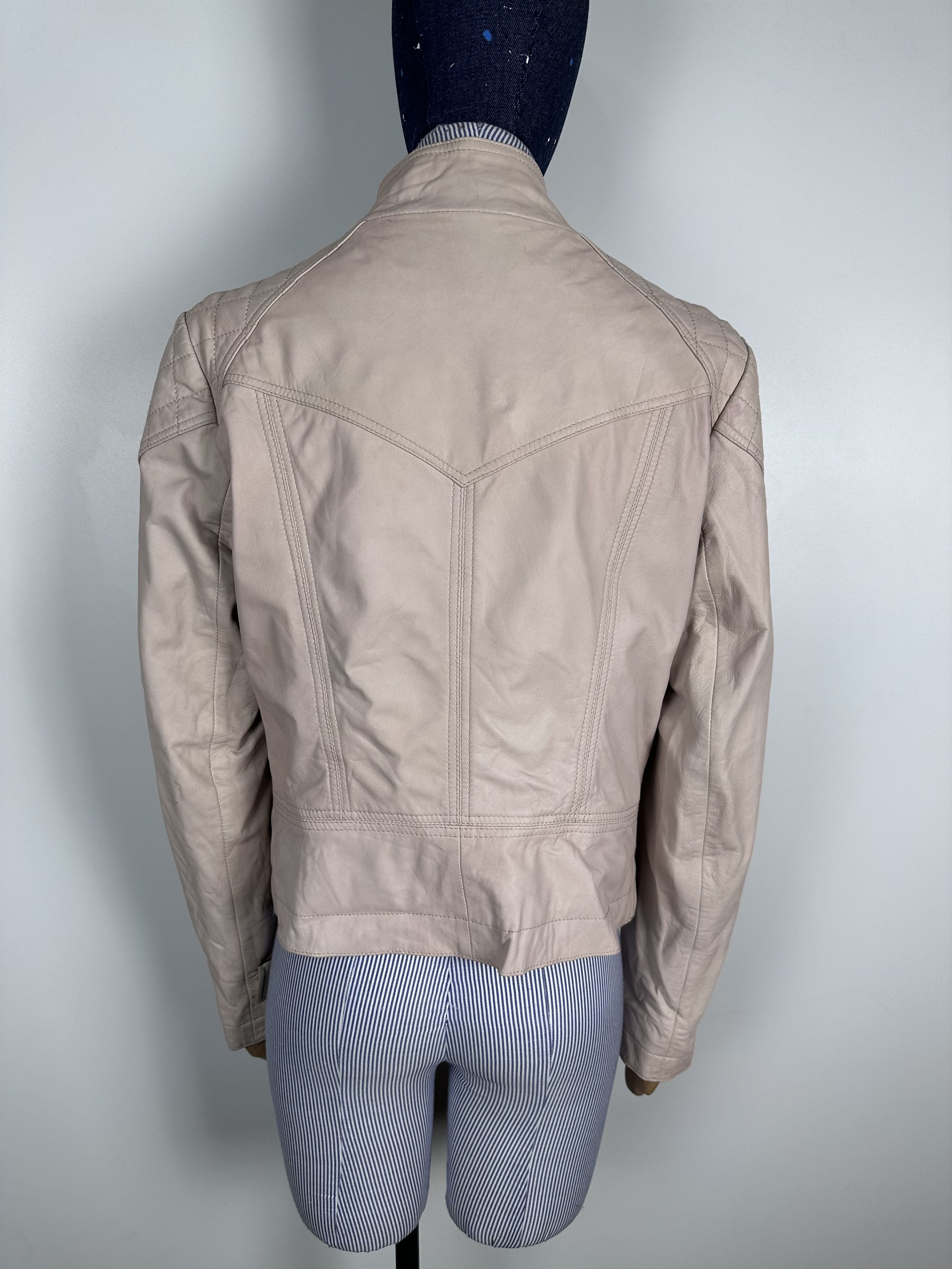 Reiss Reiss Women's Leather Jacket Soft Pinc Size M Size M / US 6-8 / IT 42-44 - 6 Thumbnail