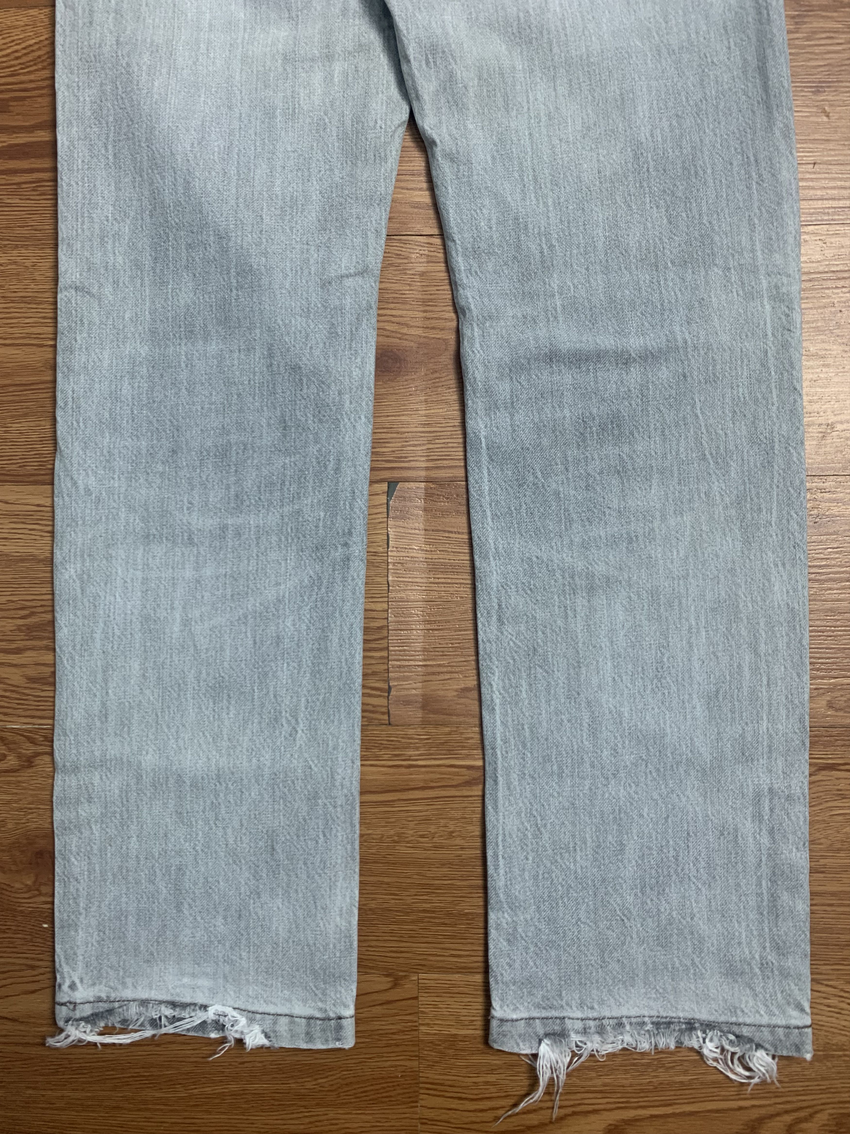 Helmut Lang Helmut Lang 1998 Gray Washed Denim Size US 29 - 6 Thumbnail