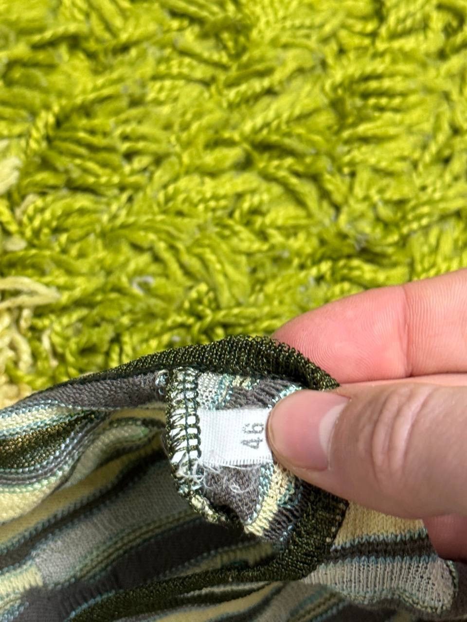 Missoni × Vintage Missoni 3D Striped Long Sleeve V-Neck Cardigan Size L / US 10 / IT 46 - 3 Thumbnail