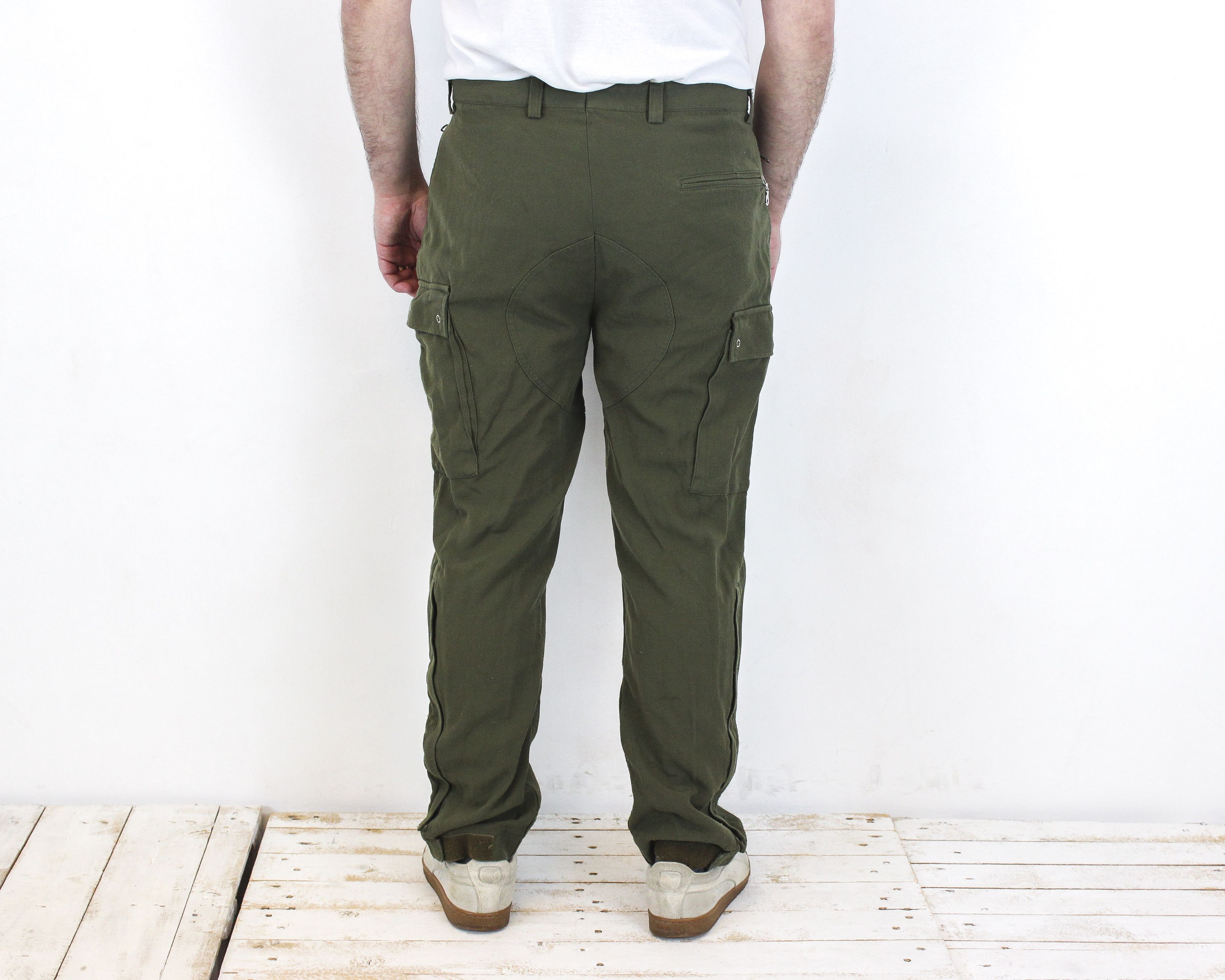 Vintage German Schneider Modautal W38 L32 Army Cargo EU 54 Wool Pant Size US 38 / EU 54 - 4 Thumbnail