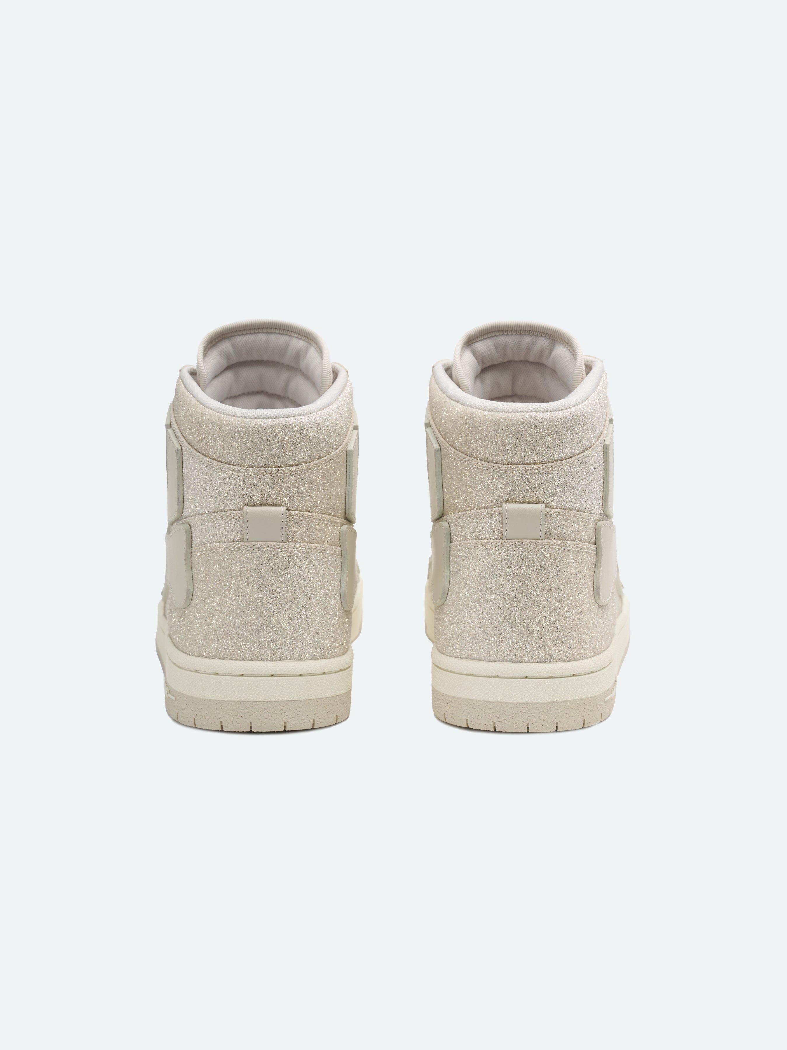 Amiri o1w1db11224 Leather Hi-Top Sneakers in Beige Size US 10 / EU 43 - 4 Thumbnail