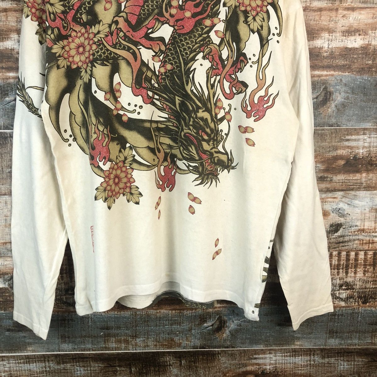 Japanese Brand Japanese Brand Dragon kimono style yakuza shirt #A1971 Size US M / EU 48-50 / 2 - 6 Thumbnail