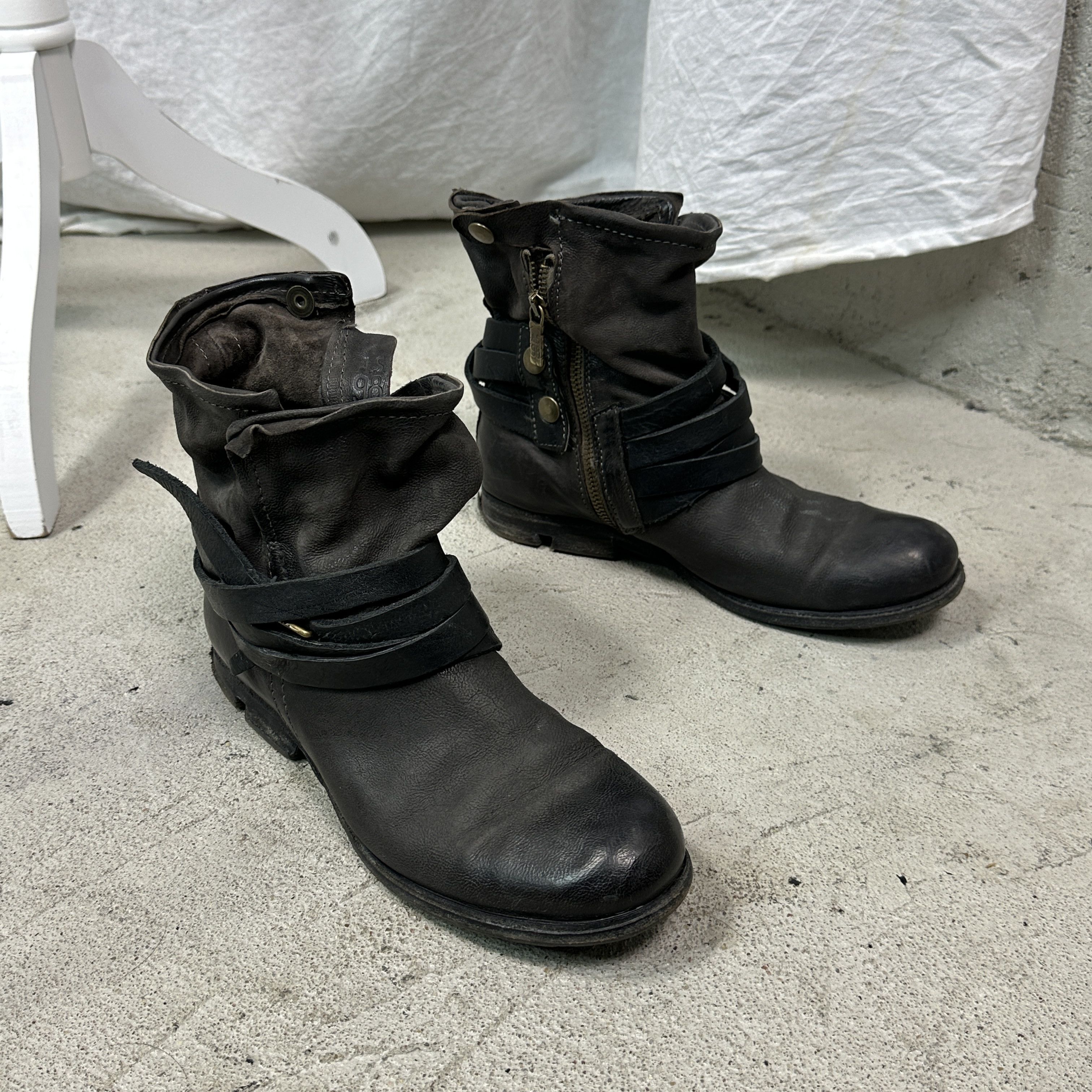 A.S.98 Vintage Leather Airstep Pirate Strapped A.S.98 Boots Y2K Size US 9 / IT 39 - 10 Thumbnail